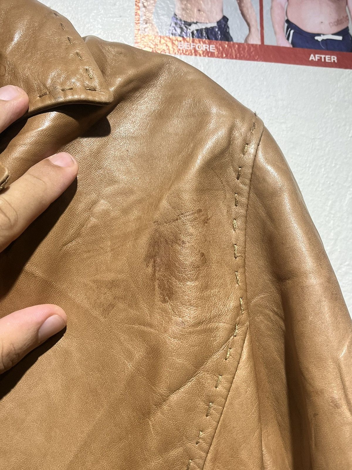 Loro Piana Vintage Loro Piana leather jacket Size M / US 6-8 / IT 42-44 - 9 Thumbnail