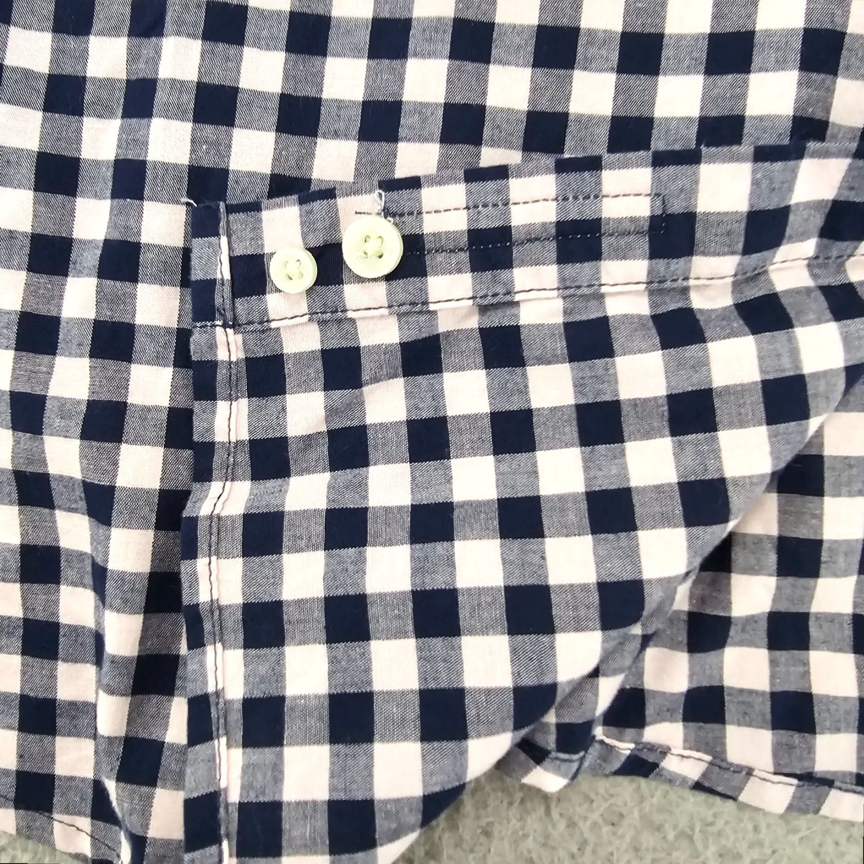 Vintage Goodfellow Shirt Mens 2XL Pink Navy Check Button-Up Long Sleeve Size US XXL / EU 58 / 5 - 7 Thumbnail