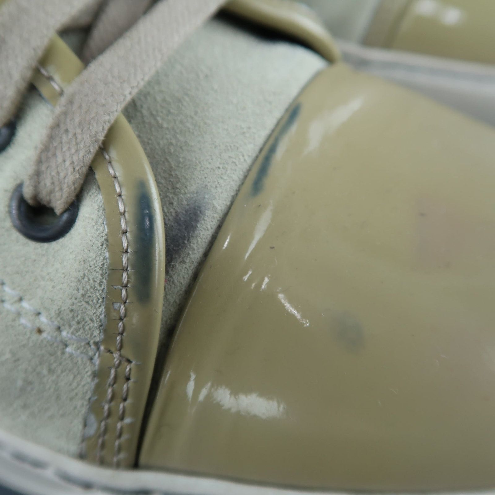 Lanvin LANVIN Size 9 Beige Suede & Patent Leather Lace Up Sneakers Size US 9 / EU 42 - 6 Thumbnail