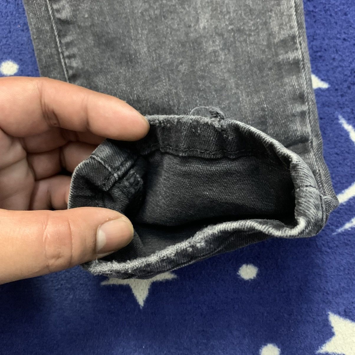 Zara ZARA MAN Rock Star Studded Biker Stretchable Denim Size US 28 / EU 44 - 7 Thumbnail