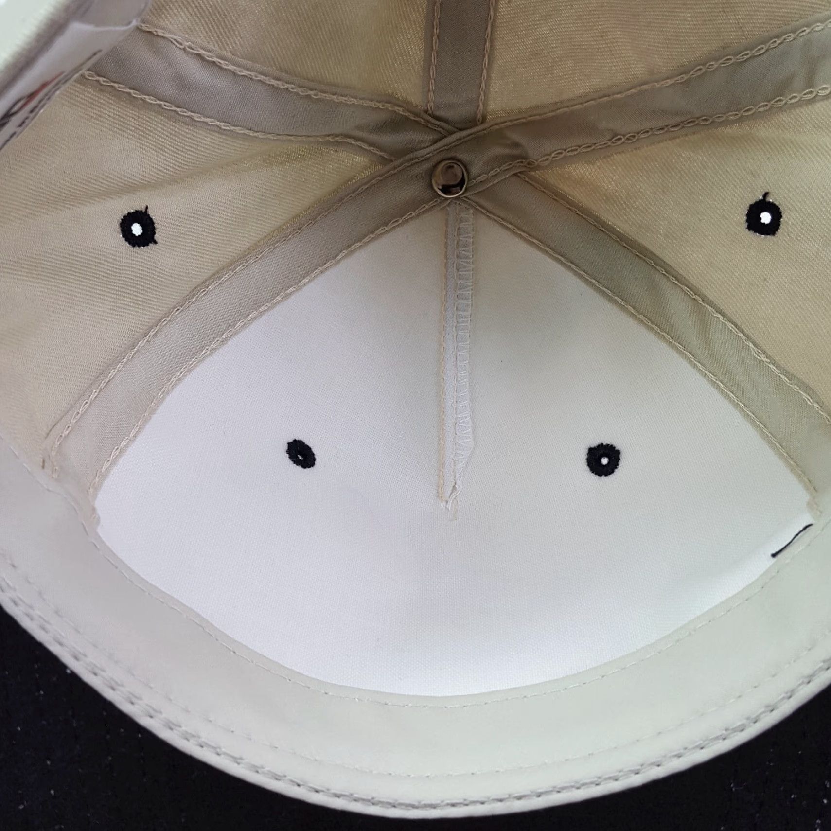 Vintage VINTAGE Outdoor Cap Beige Hat Twill Trucker Cap 90s Sports Casual Embroidered Adjustable Strap Baseball Men Mens Size ONE SIZE - 7 Thumbnail