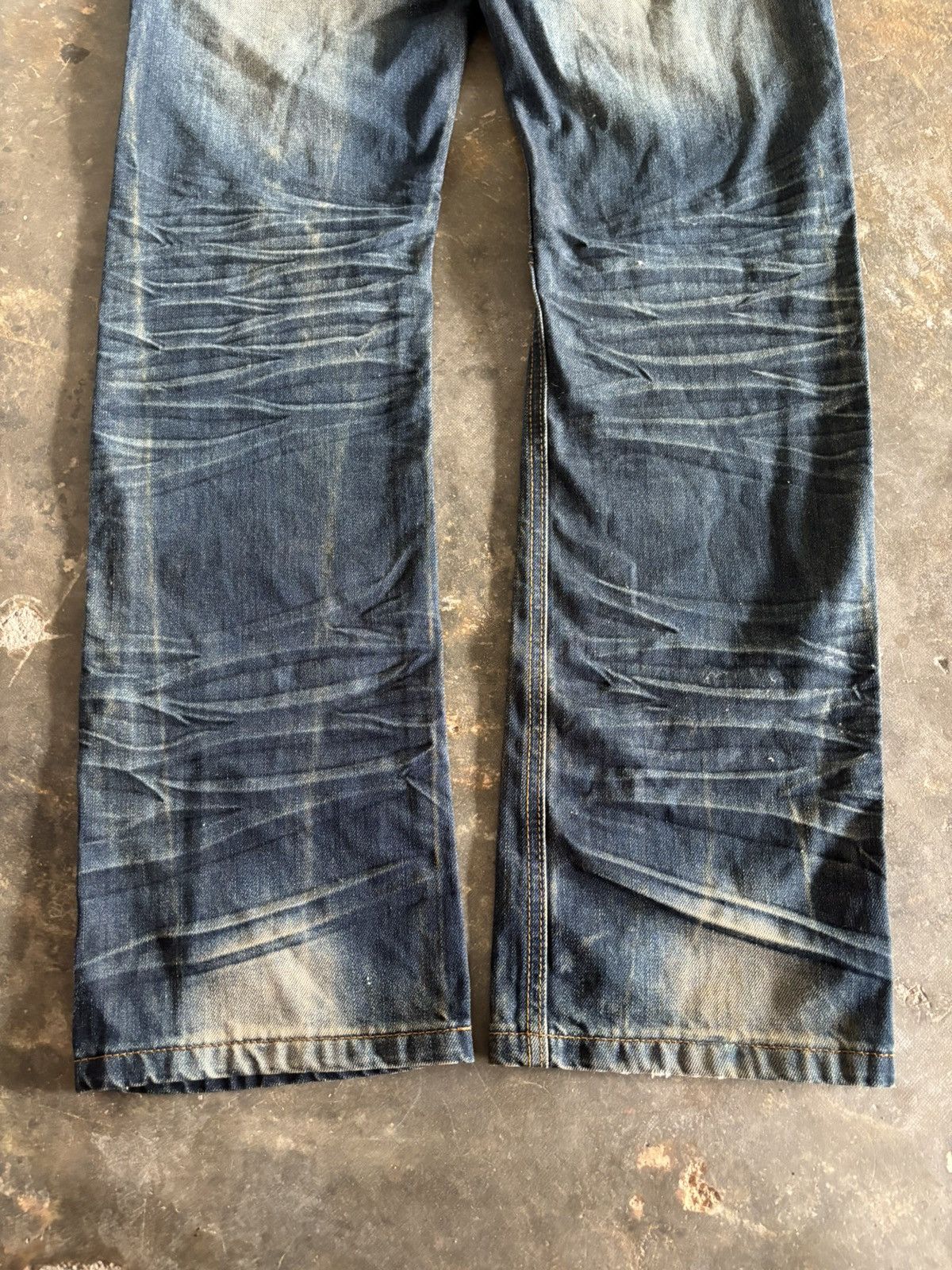 Hysteric Glamour Washed rusty whiskered jeans western bikers style grunge Size US 30 / EU 46 - 16 Thumbnail