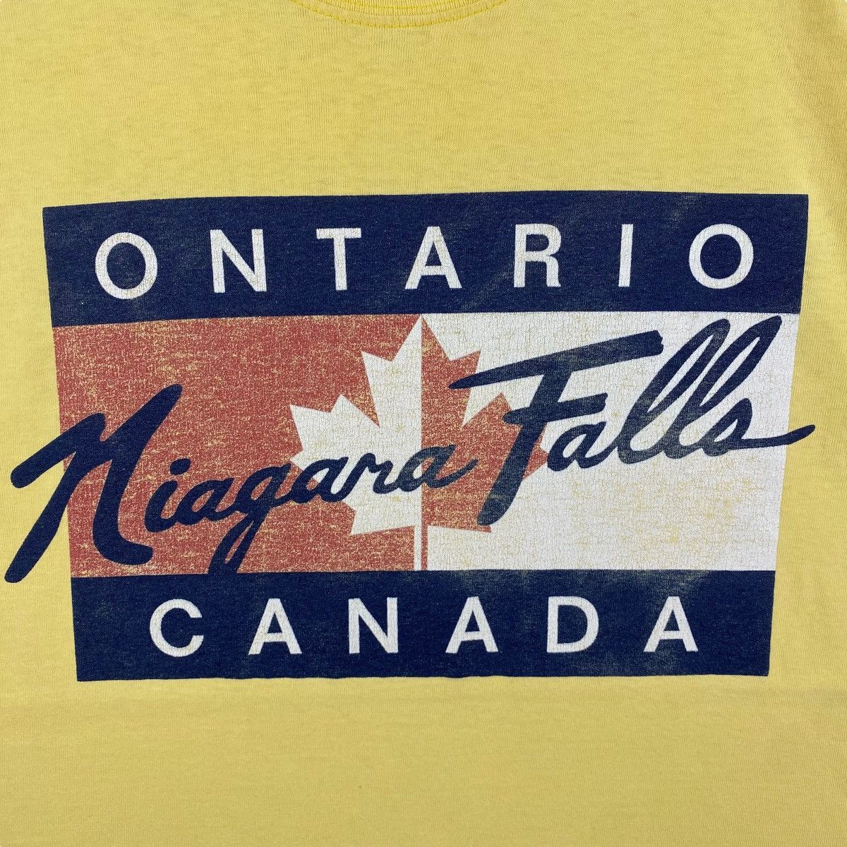 Vintage Vintage 90's ONTARIO CANADA Niagara Falls Graphic Faded Tee Size US M / EU 48-50 / 2 - 2 Thumbnail