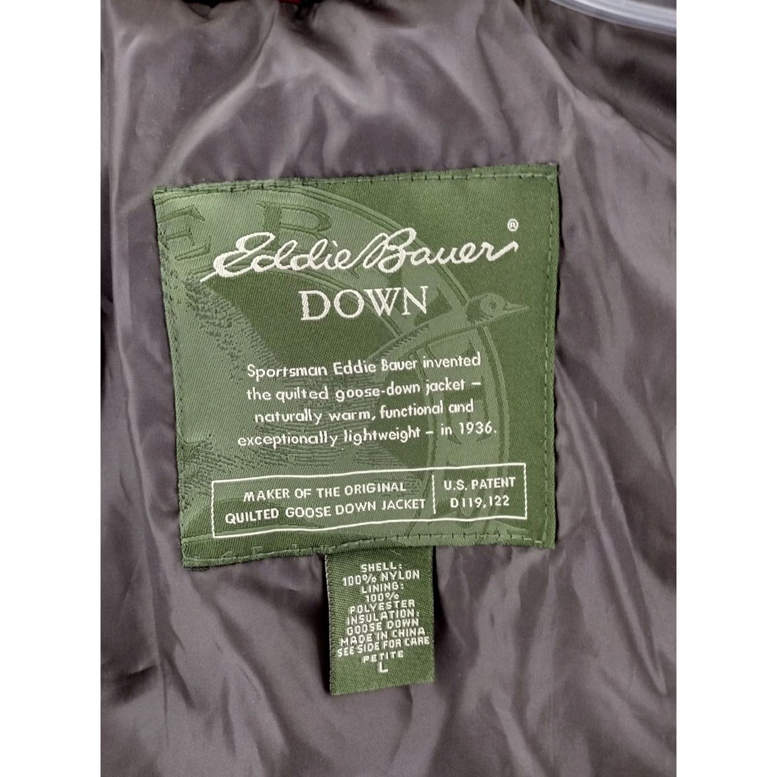 Eddie Bauer Eddie Bauer Vest Womens Large Puffer Down Zip Full Zip Inner Pockets Insulated Winter Red Women L Vest Size L / US 10 / IT 46 - 3 Thumbnail