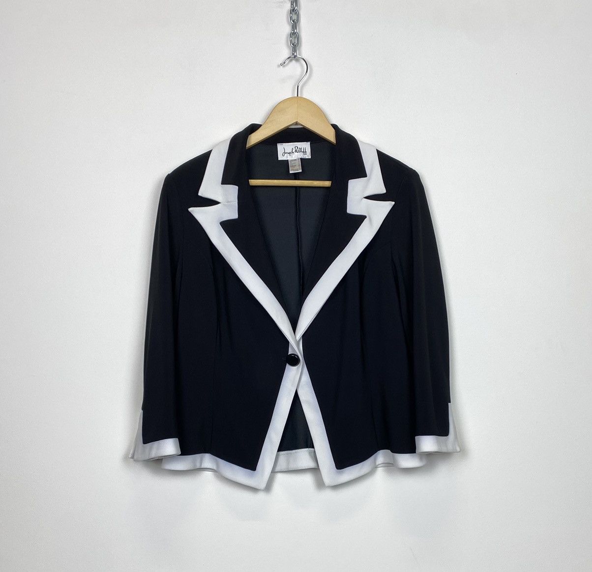 Joseph Ribkoff Vintage Joseph Ribkoff Ladies Blazer Jacket Size US 14 Black Size XL / US 12-14 / IT 48-50 - 1 Thumbnail
