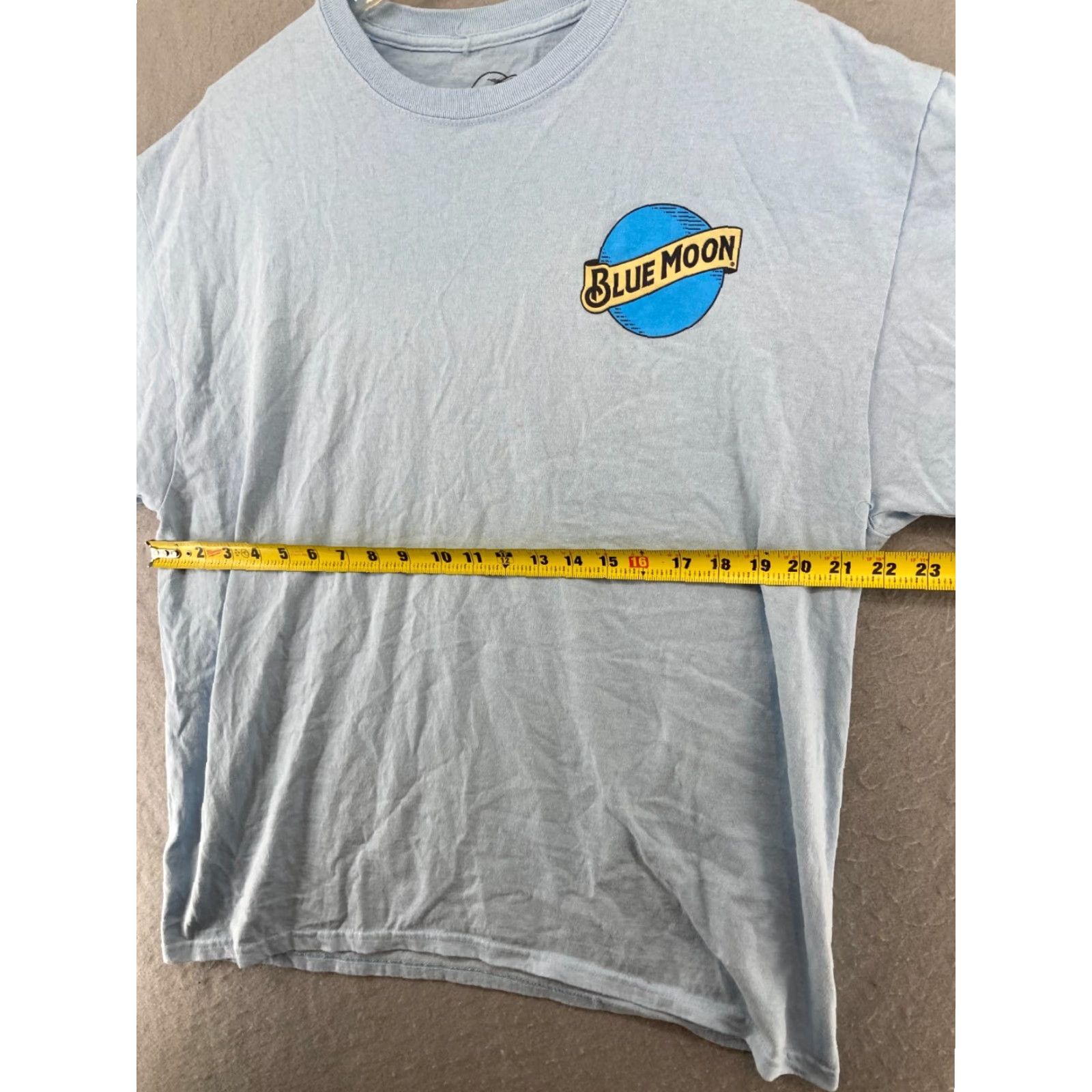 Vintage Blue Moon T-Shirt Mens XL Blue Beer Logo Blue Moon Brewing Company Logo Blue Moon Bleach Dye Crew Neck Short Sleeve 80s? Size US XL / EU 56 / 4 - 2 Thumbnail