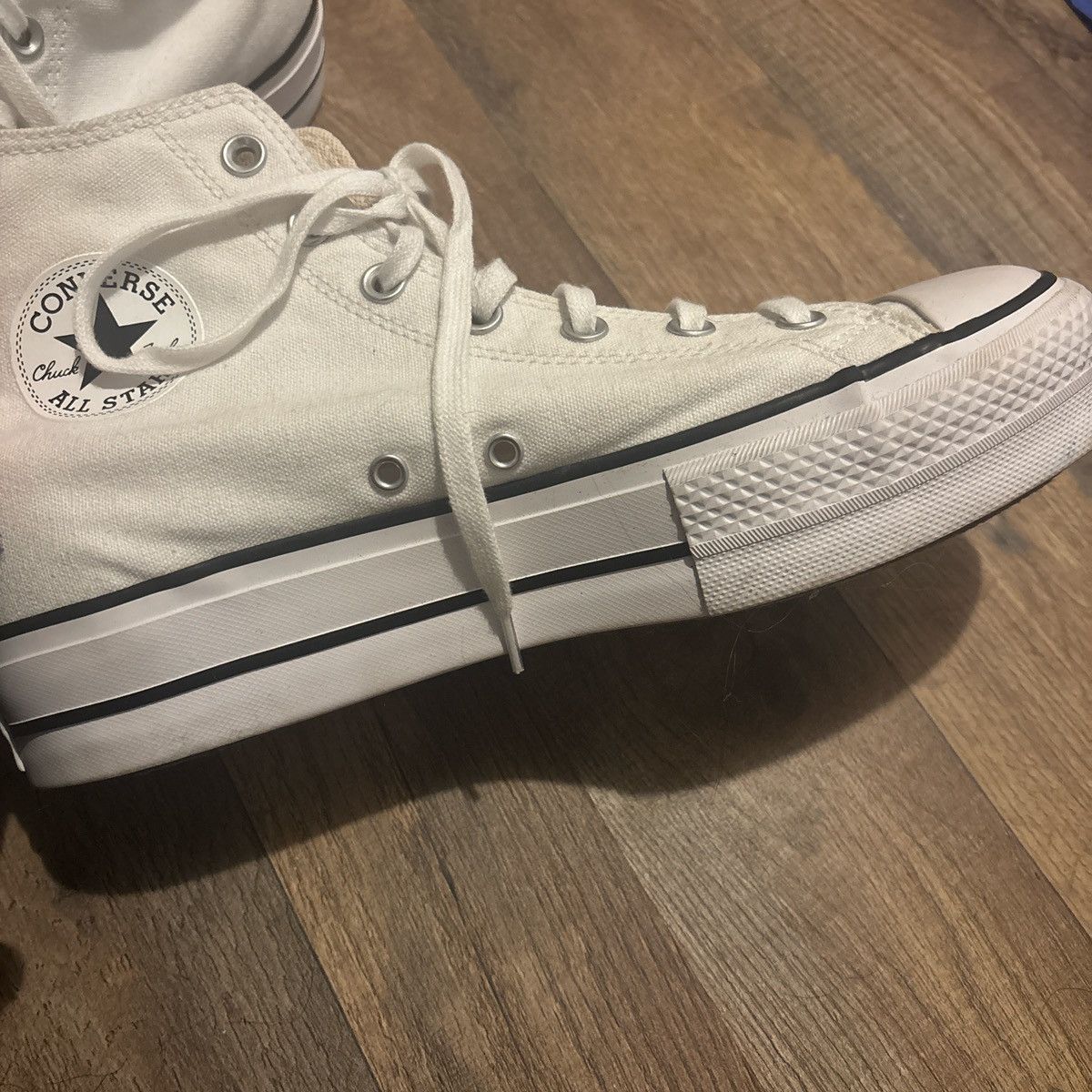 Converse White Converse High Top Platform Size US 10 / IT 40 - 3 Thumbnail