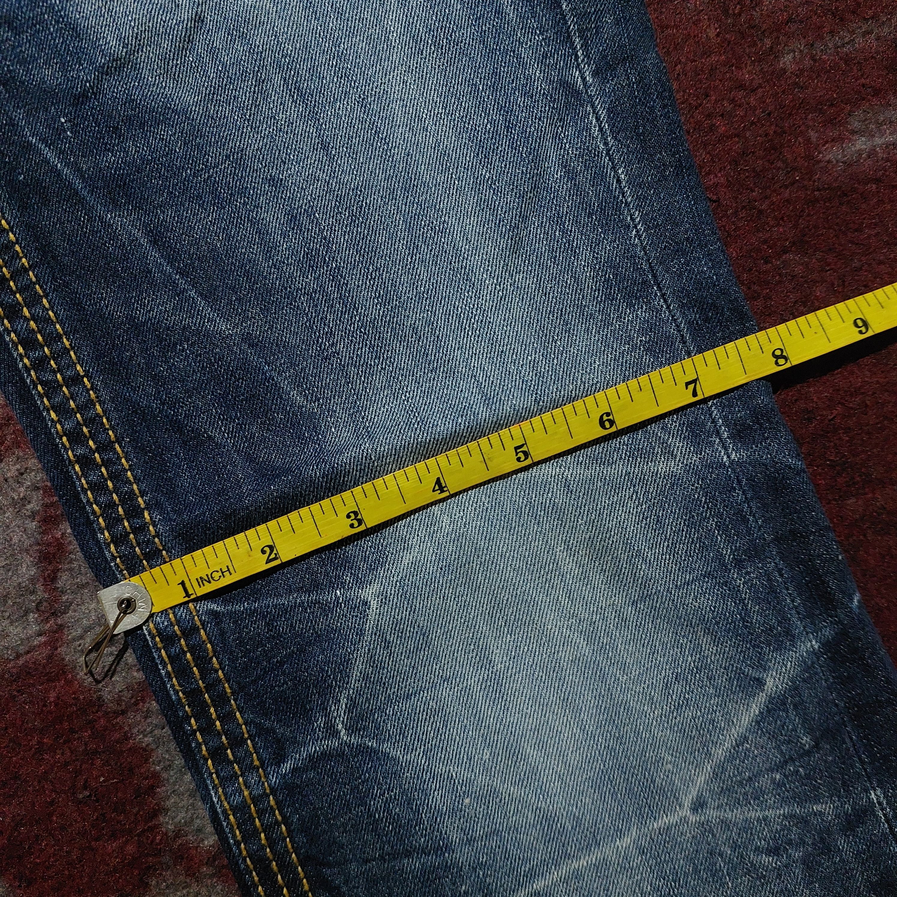 Tornado Mart Lolita japan Clawmark Leather Pocket Back Flare Jeans blue Size US 30 / EU 46 - 16 Thumbnail