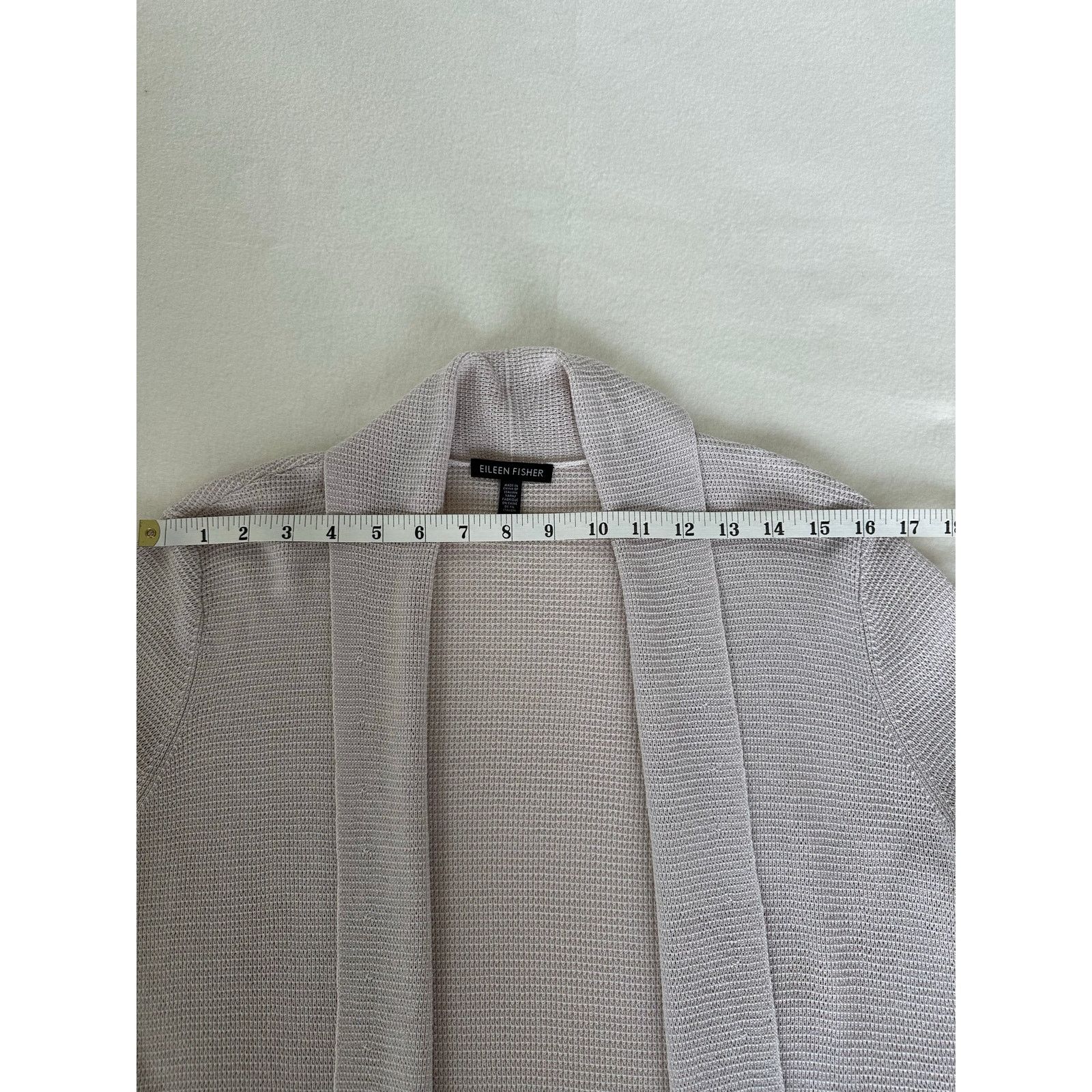 Eileen Fisher Eileen Fisher Lavender Open Front Cardigan Merino Wool M Size M / US 6-8 / IT 42-44 - 2 Thumbnail