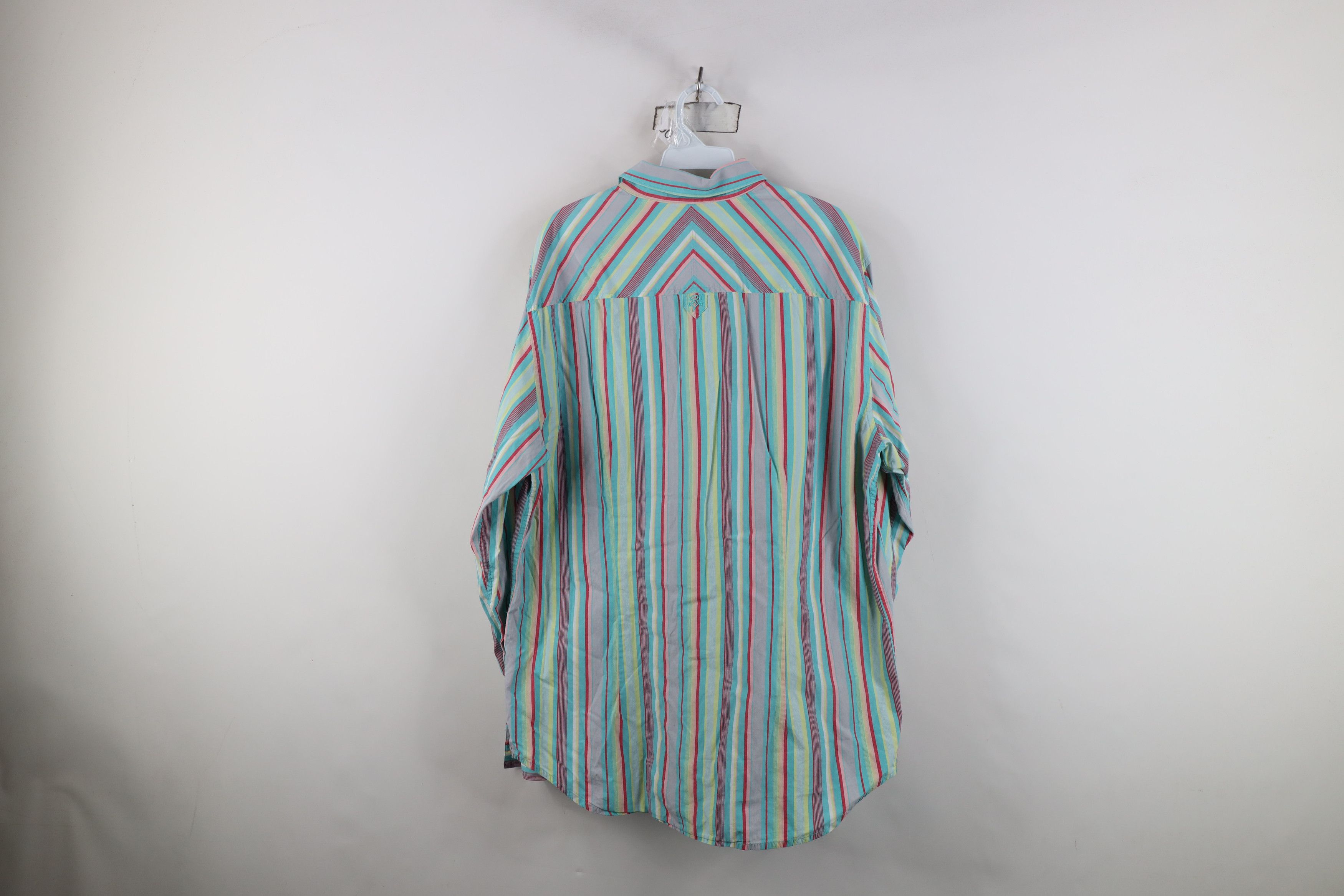 Vintage Vintage 90s Y2K Streetwear Striped Collared Button Shirt Size US XL / EU 56 / 4 - 11 Thumbnail