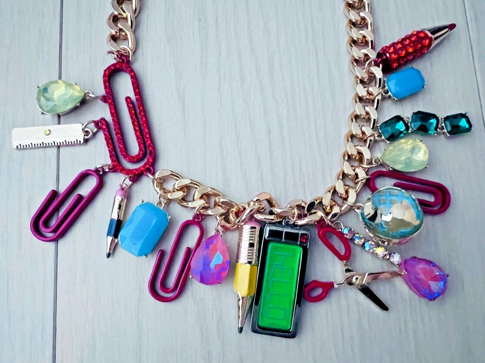 Betsey Johnson Betsey Johnson Back To School Supplies Chain Necklace Size ONE SIZE - 4 Thumbnail