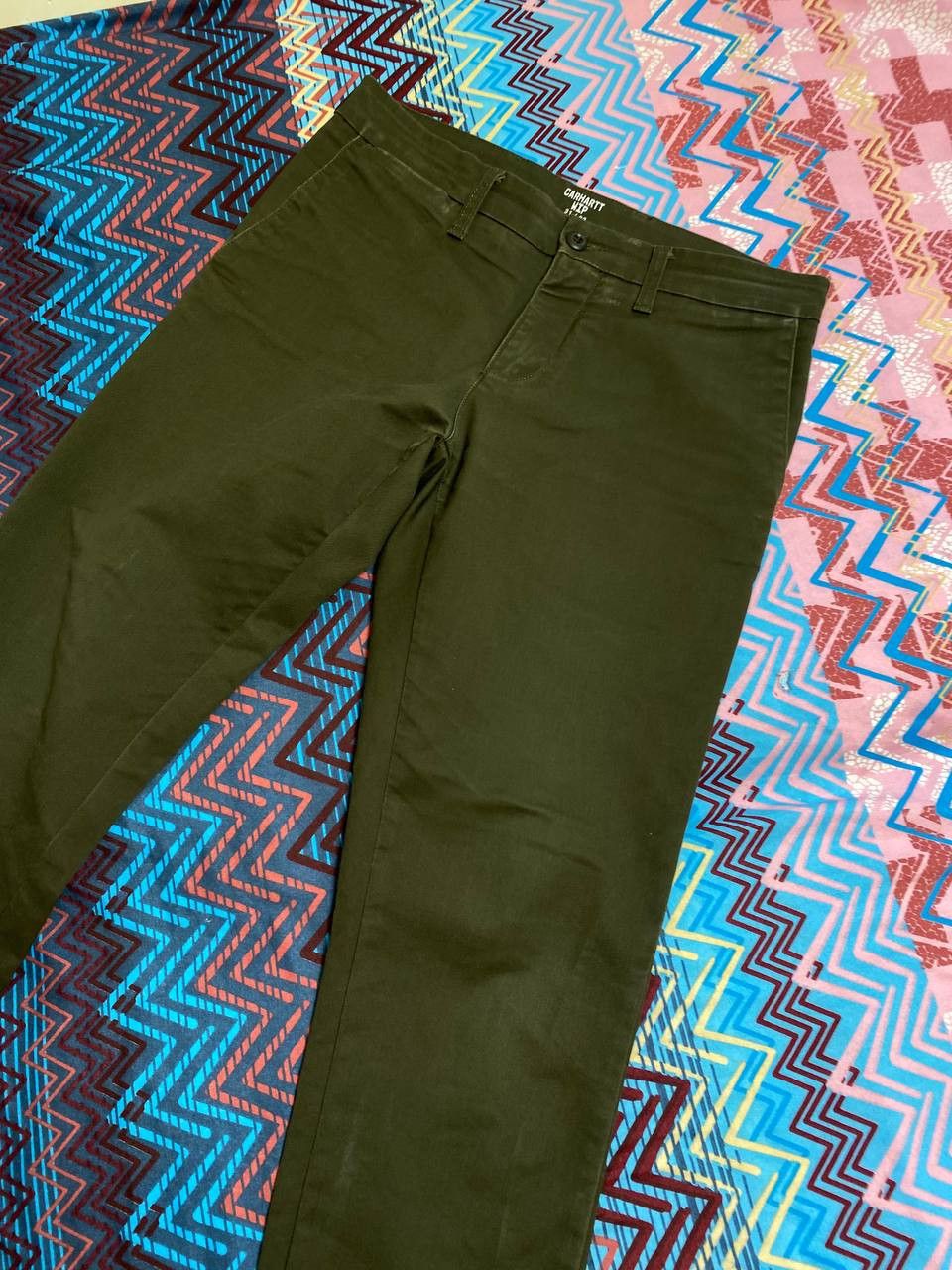 Carhartt vintage jeans pants Y2K Carhartt WIP logo streetwear Size US 31 - 6 Thumbnail