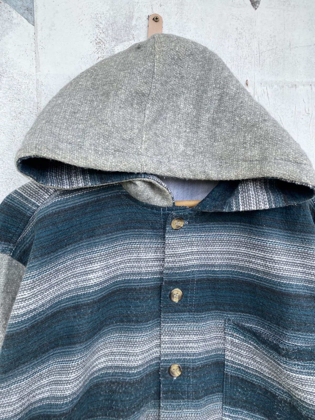 Japanese Brand AL Sports Hooded Flannel Sweat Sleeve Shirt Size US M / EU 48-50 / 2 - 7 Thumbnail