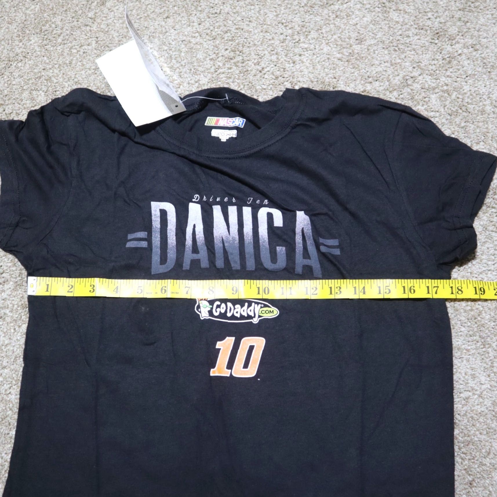 NASCAR DANICA PATRICK #10 NASCAR Racing T-Shirt Women's XL Black Graphic Print Size XL / US 12-14 / IT 48-50 - 4 Thumbnail