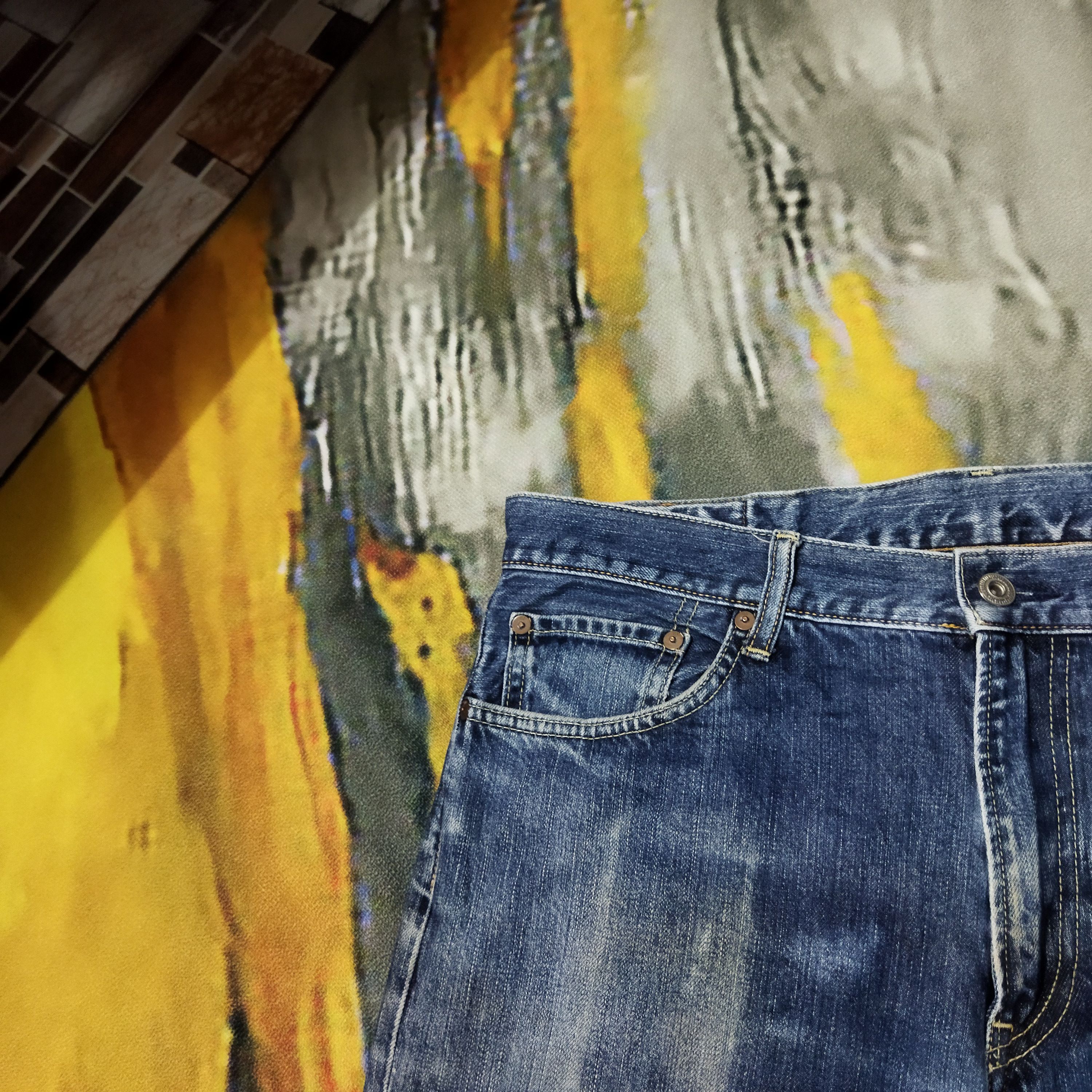 Japanese Brand × Vintage VINTAGE JAPANESE BRAND DISTRESSED BLUE JEANS PANTS Size US 34 / EU 50 - 4 Thumbnail