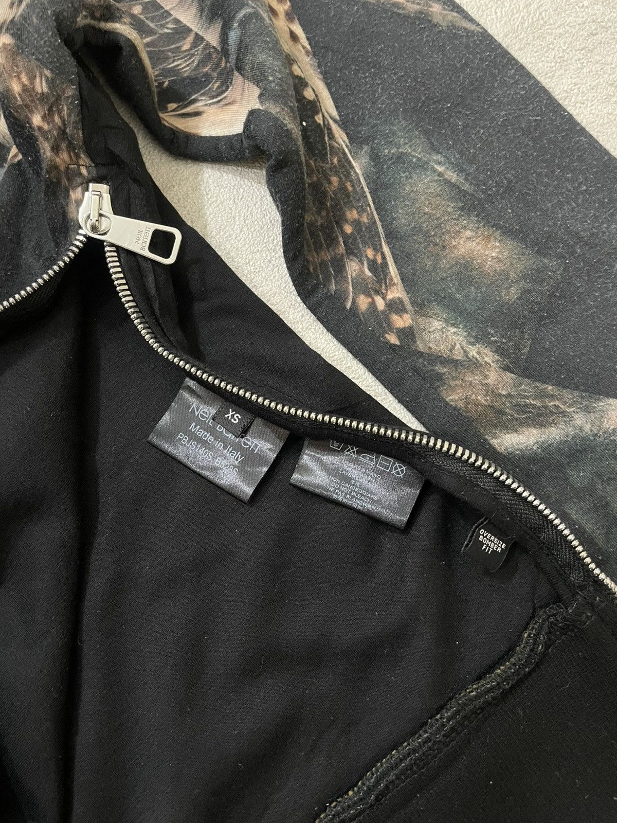 Neil Barrett 2000s Neil Barret Falcon Print Zipper Givenchy Hysteric If6 Size US L / EU 52-54 / 3 - 6 Thumbnail
