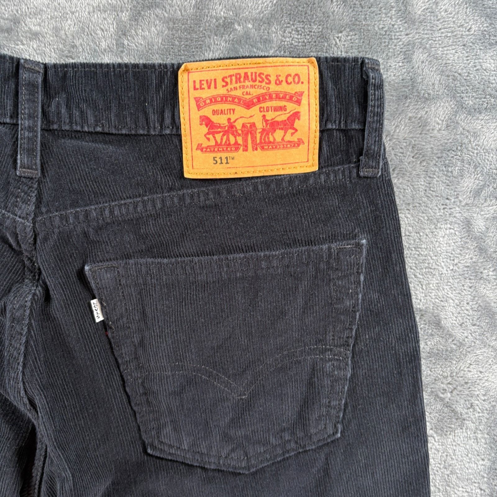 Levi's Levi’s 511 Black Corduroy Pants Men 32x32 Slim Fit Stretch M Size US 32 / EU 48 - 5 Thumbnail