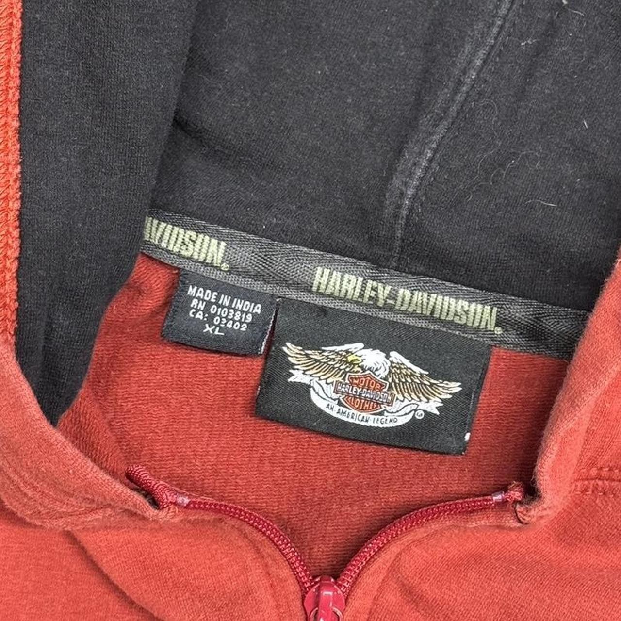 Harley Davidson × Vintage Vintage Y2K Harley Davidson Zip Up Hoodie Size US S / EU 44-46 / 1 - 6 Thumbnail