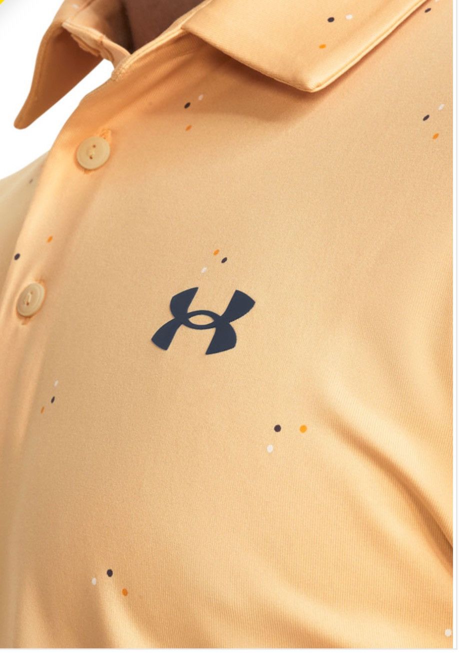 Under Armour New Under Armour Playoff 3.0 Printed Polo - Mesa Yellow/Wasp Size US XL / EU 56 / 4 - 2 Thumbnail
