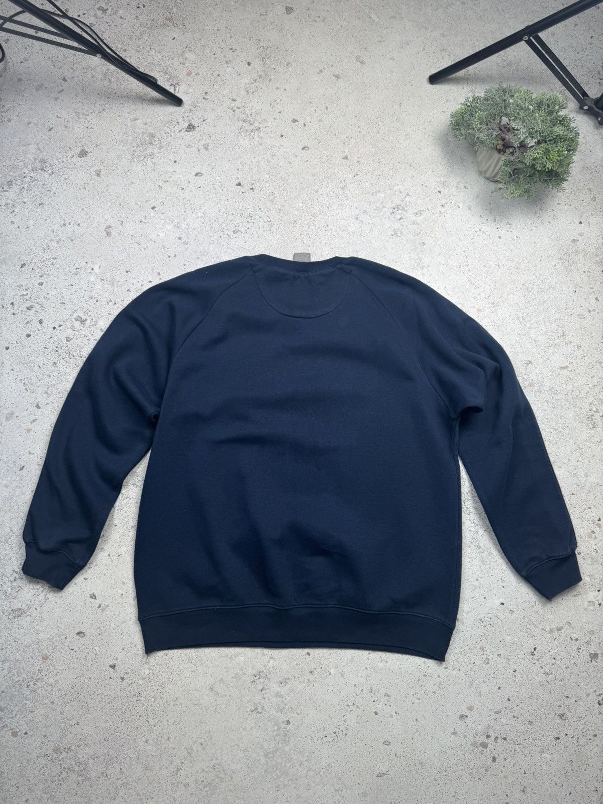Nike × Vintage Vintage Nike Sweatshirt Big Logo 90s Blue Drill Men’s XL Size US XL / EU 56 / 4 - 7 Thumbnail