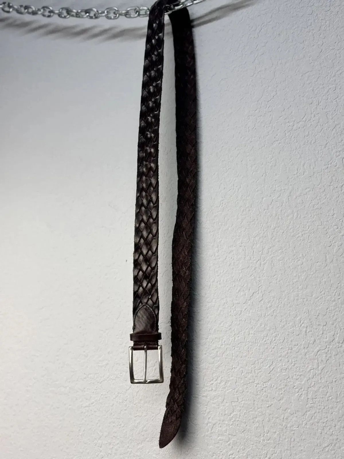 B.B. Simon VINTAGE PYTHON GOTHIC LEATHER BELT BOTTEGA VENETA STYLE Size ONE SIZE - 6 Thumbnail