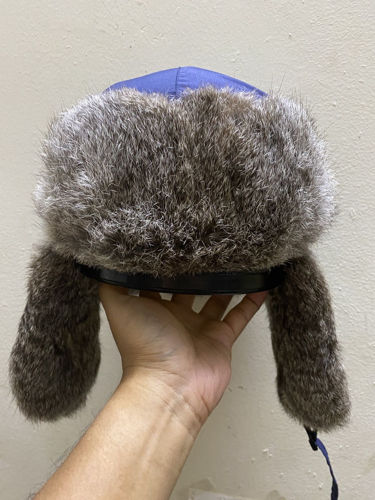 Stussy Vintage Y2K Stussy Fleece Trapper Rabbit Fur Ushanka Hat Size ONE SIZE - 1 Thumbnail