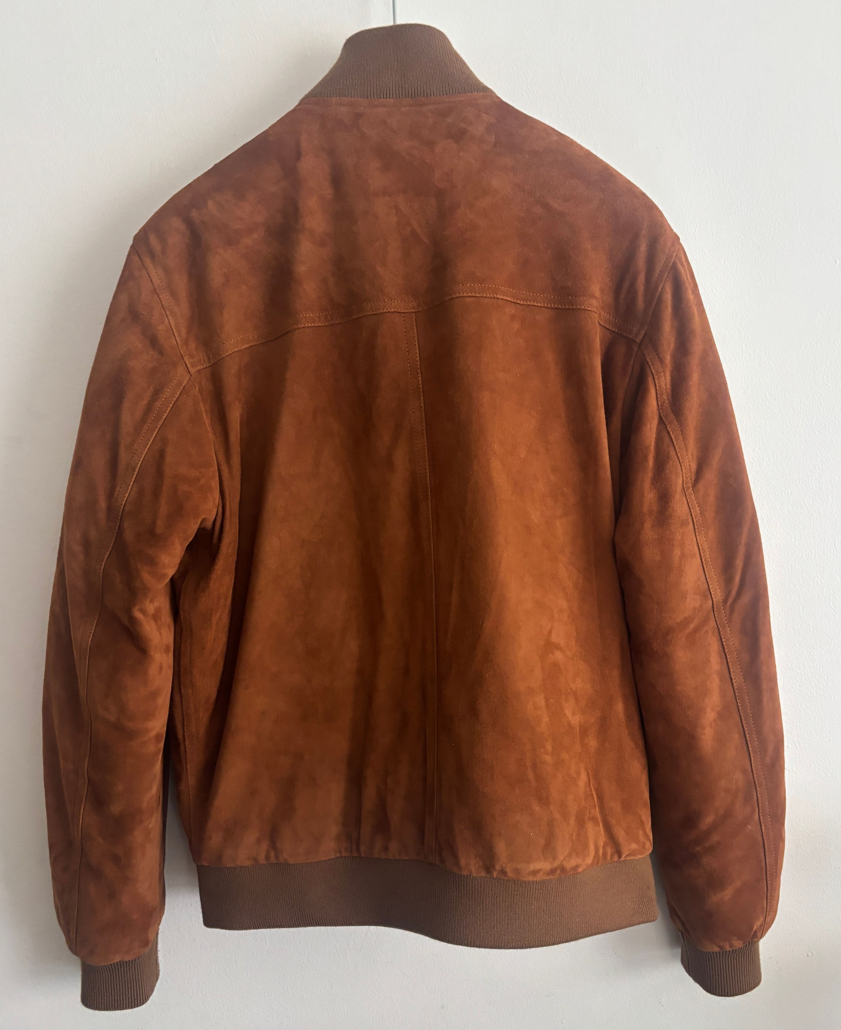 Valstar $1995 Down Suede Bomber Jacket- EU54 - US 40-42 (Large) Size US L / EU 52-54 / 3 - 6 Thumbnail