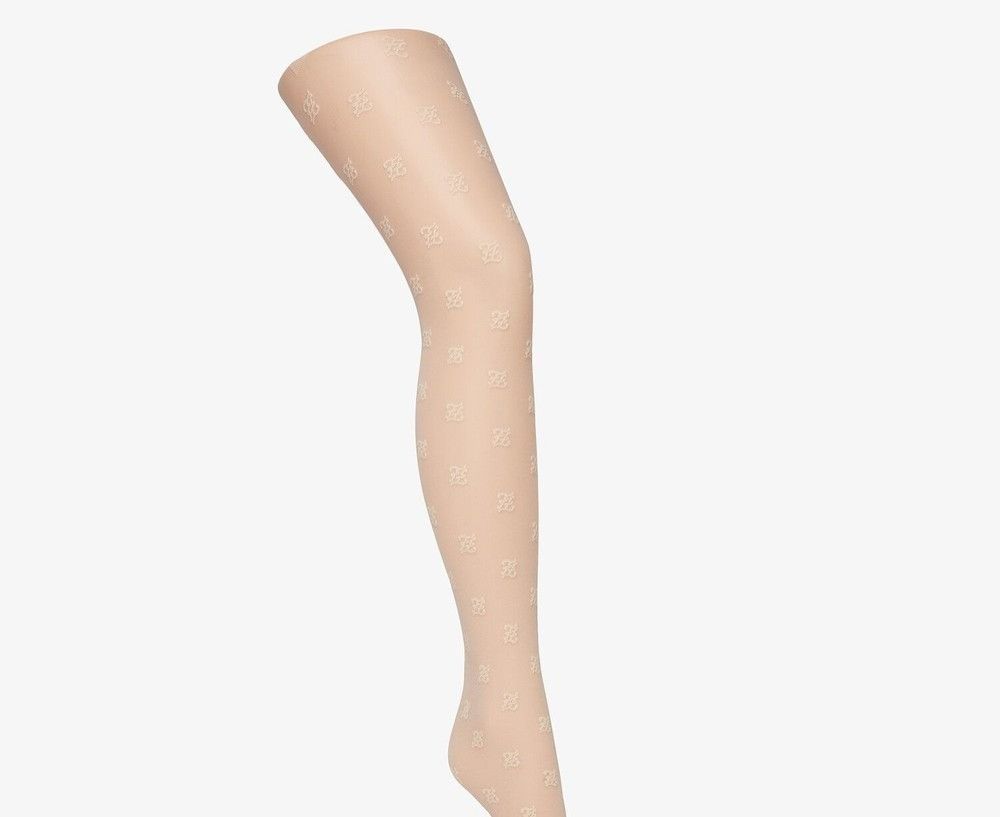 Fendi o1loc1c1024 FXZ528 Nylon Tights in Pink Size 32" / US 10 / IT 46 - 3 Thumbnail