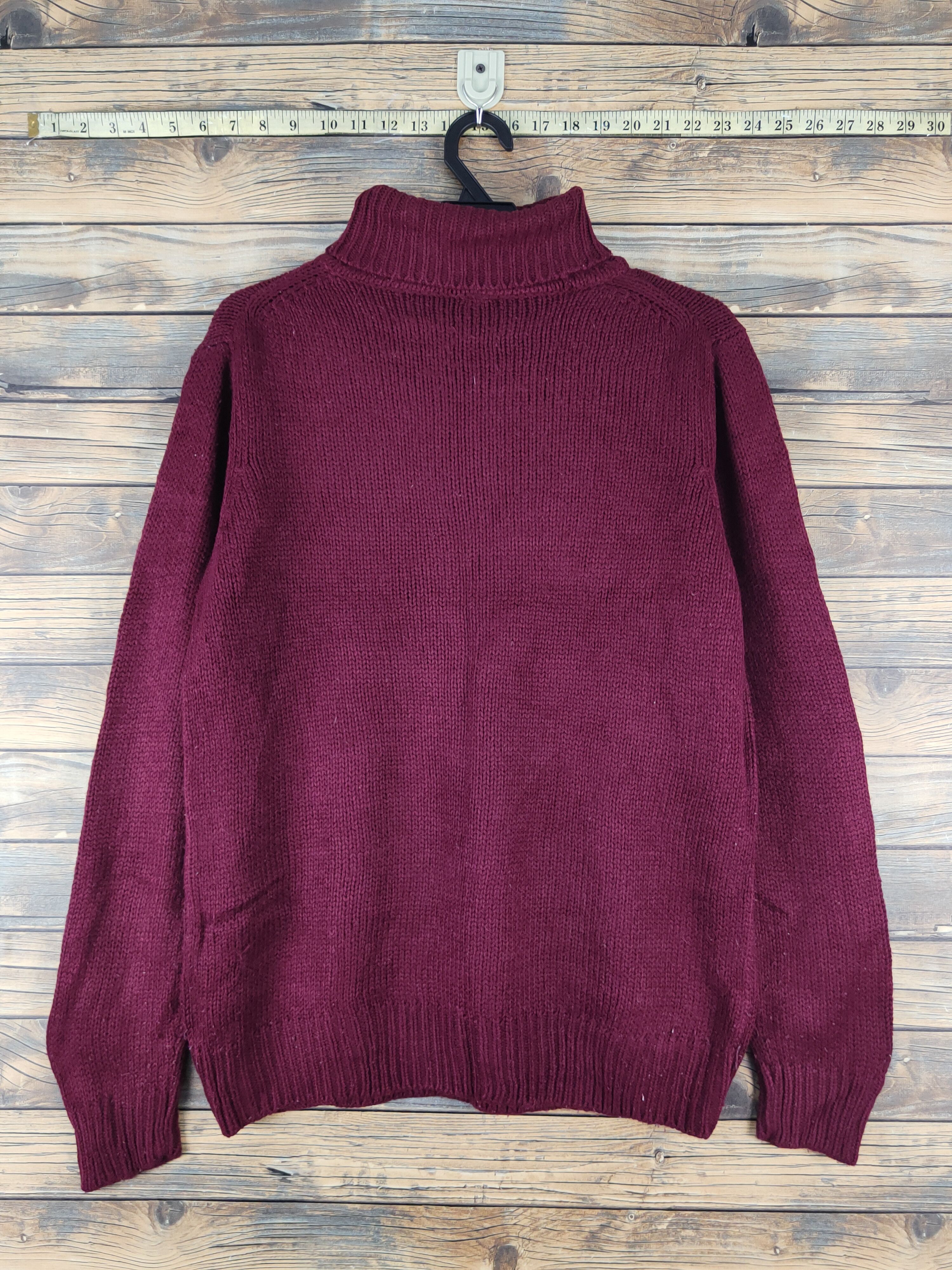 Homespun Knitwear × Japanese Brand × Vintage Uniqlo Maroon Knitwear Sweatshirts #W1249 Size US L / EU 52-54 / 3 - 7 Thumbnail
