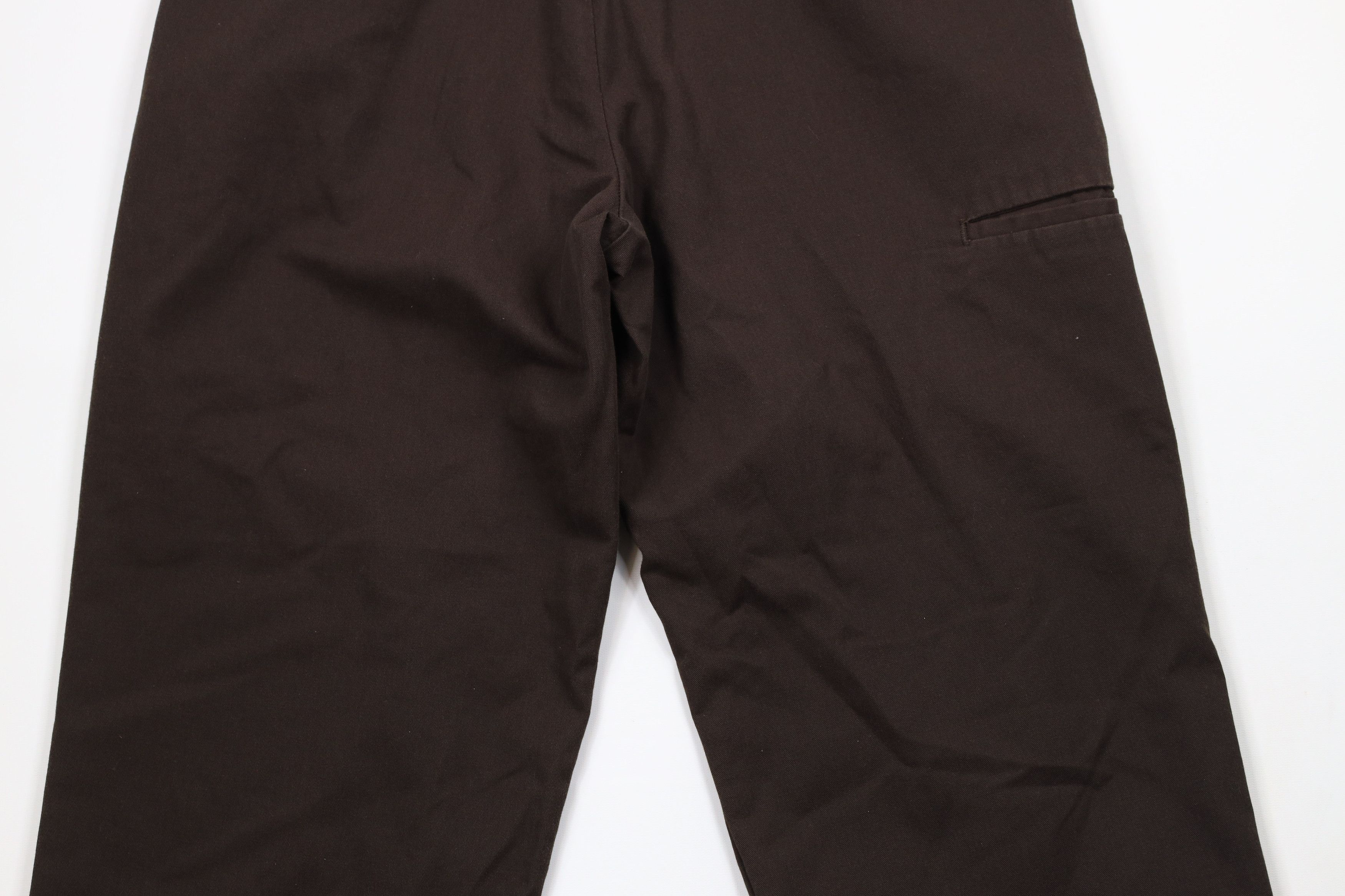 Dickies × Vintage Vintage Dickies Spell Out Double Knee Wide Leg Pants Brown Size 36" / US 14 / IT 50 - 13 Thumbnail