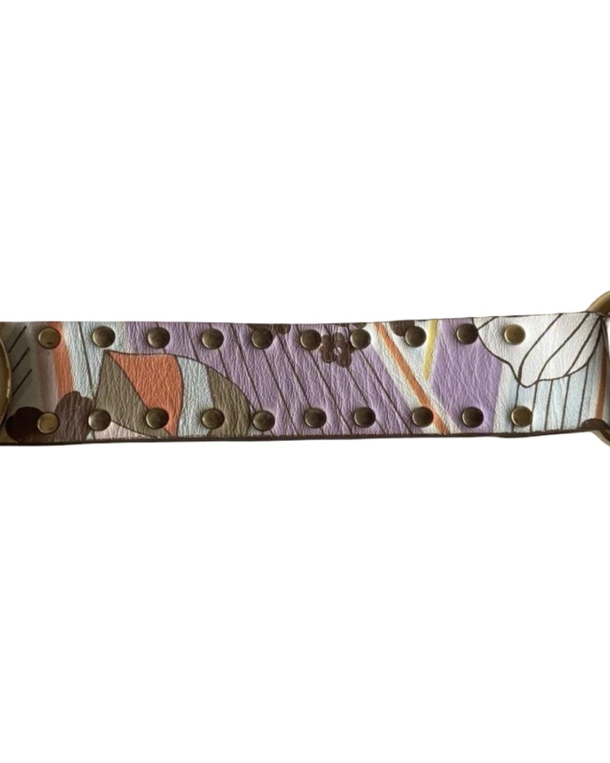 Dolce & Gabbana Allover Printed Vintage Leather Belt Size ONE SIZE - 4 Thumbnail