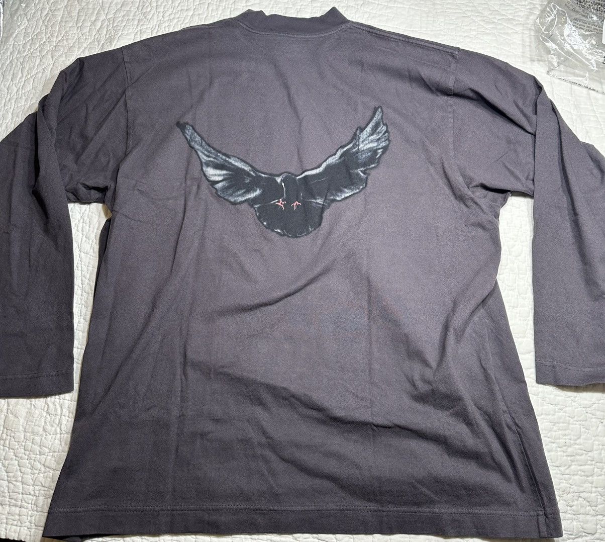 Balenciaga × Gap × Kanye West Yeezy Gap Long Sleeve Dove Tee/ Dark Grey Large Size US L / EU 52-54 / 3 - 2 Thumbnail