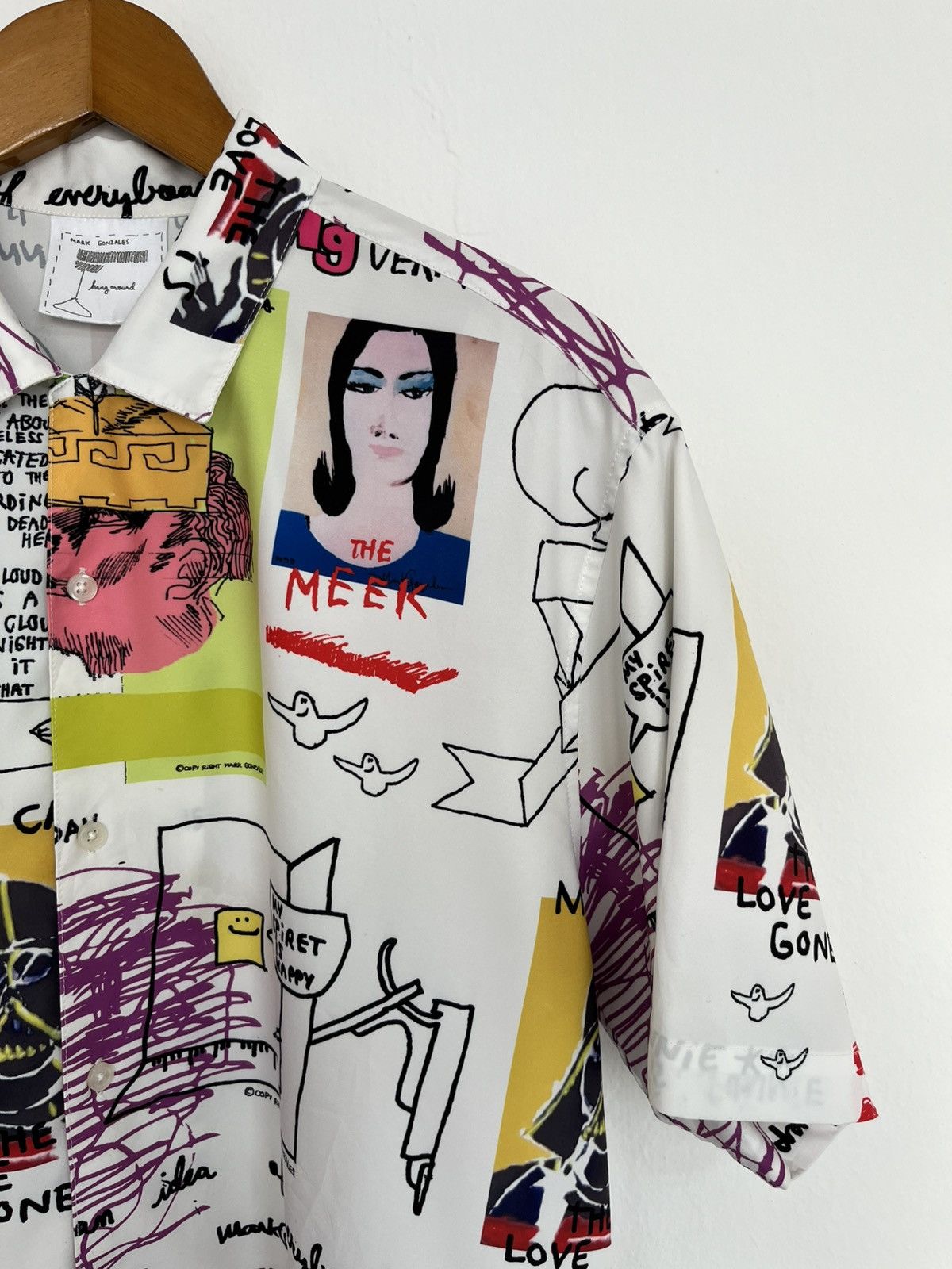 Zero Skateboards Mark Gonzales Skateboarding All-over Print Shirt Size US L / EU 52-54 / 3 - 3 Thumbnail
