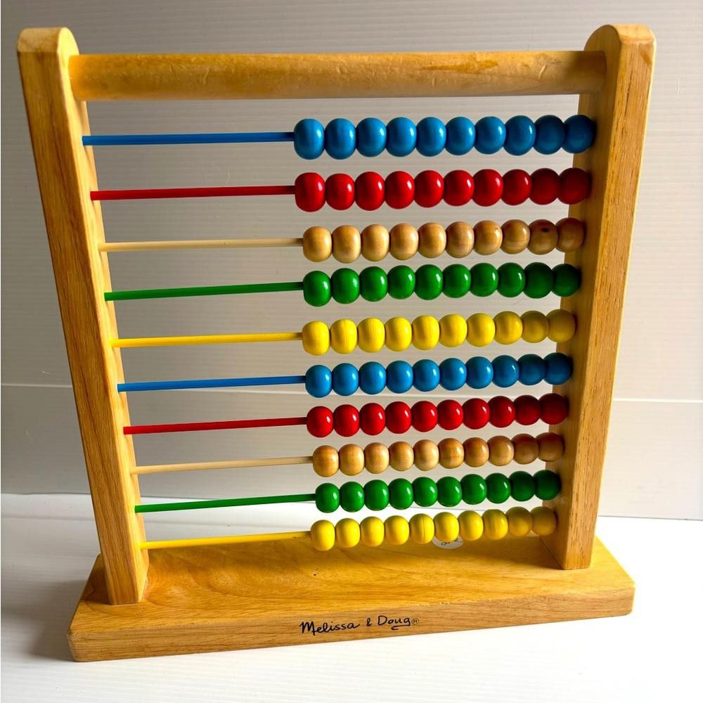 Designer Melissa & Doug Wooden Abacus - Multicolor Size ONE SIZE - 1 Thumbnail