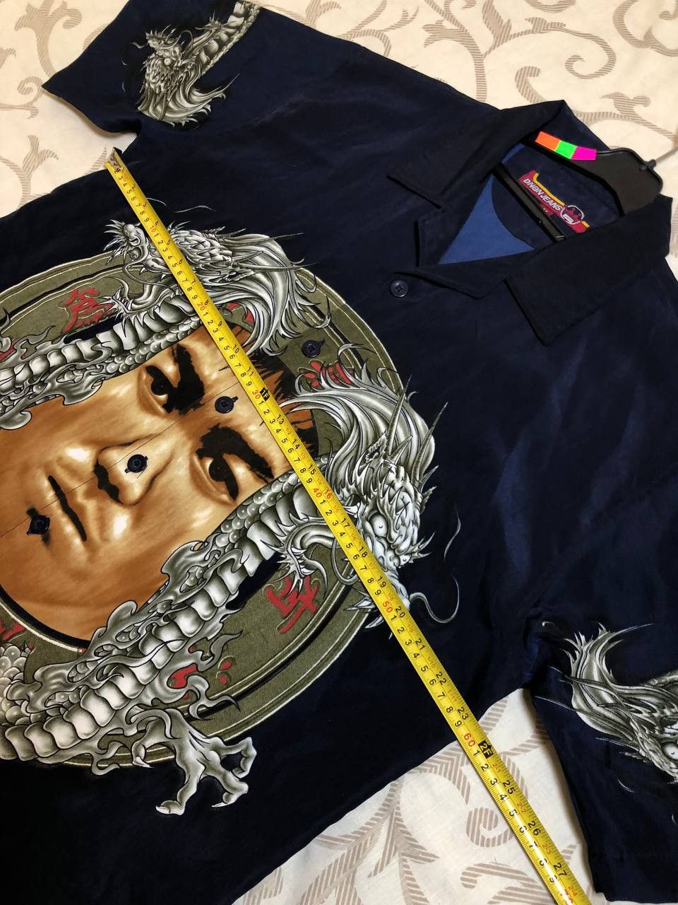 Vintage Vintage DNQ Jeans Dragon Circle Graphic Button Up Shirt Y2K Size US M / EU 48-50 / 2 - 6 Thumbnail