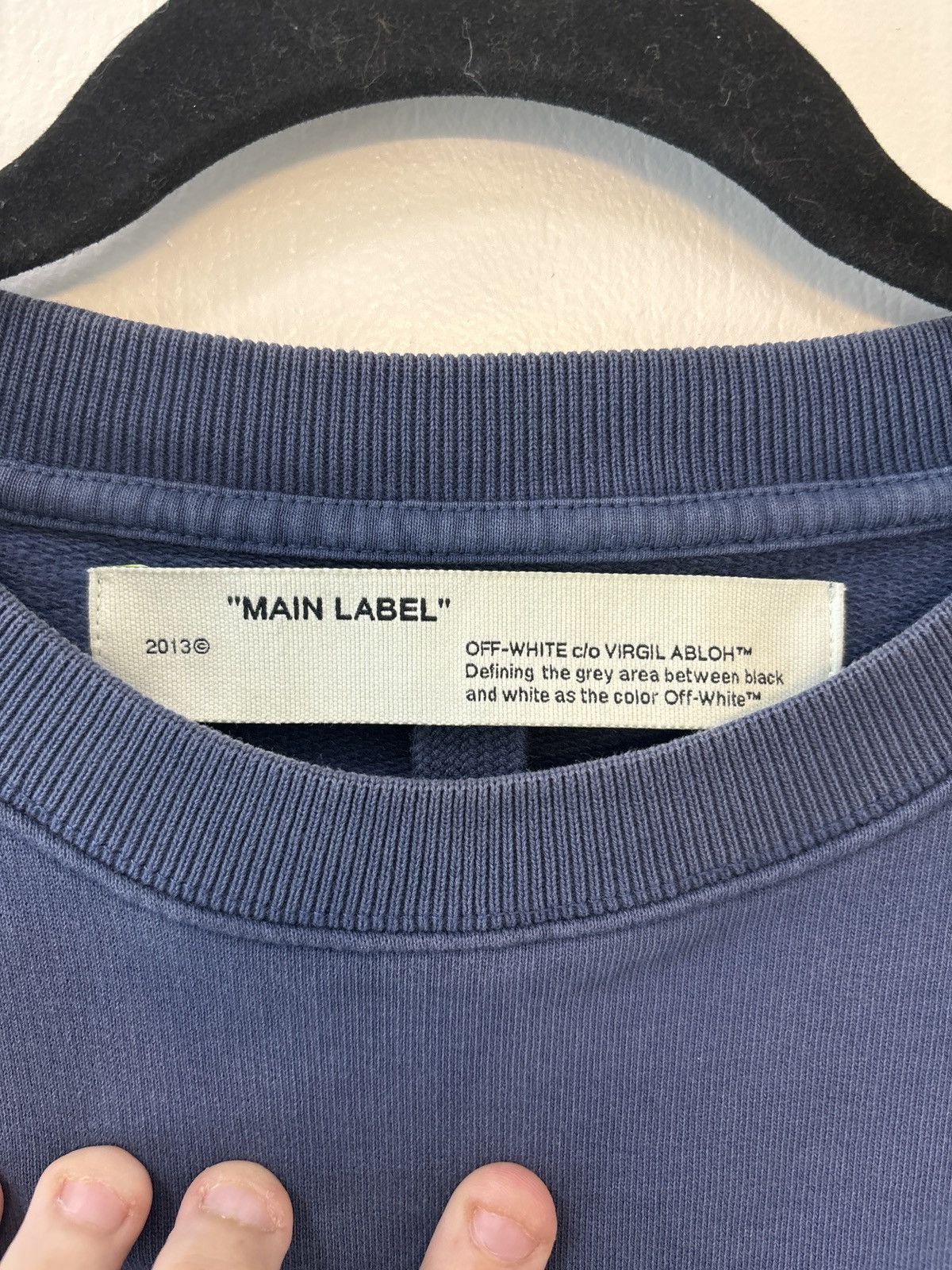 Off-White Rare Off-White “Incompiuto” sweatshirt FW19/20 Size US M / EU 48-50 / 2 - 4 Thumbnail