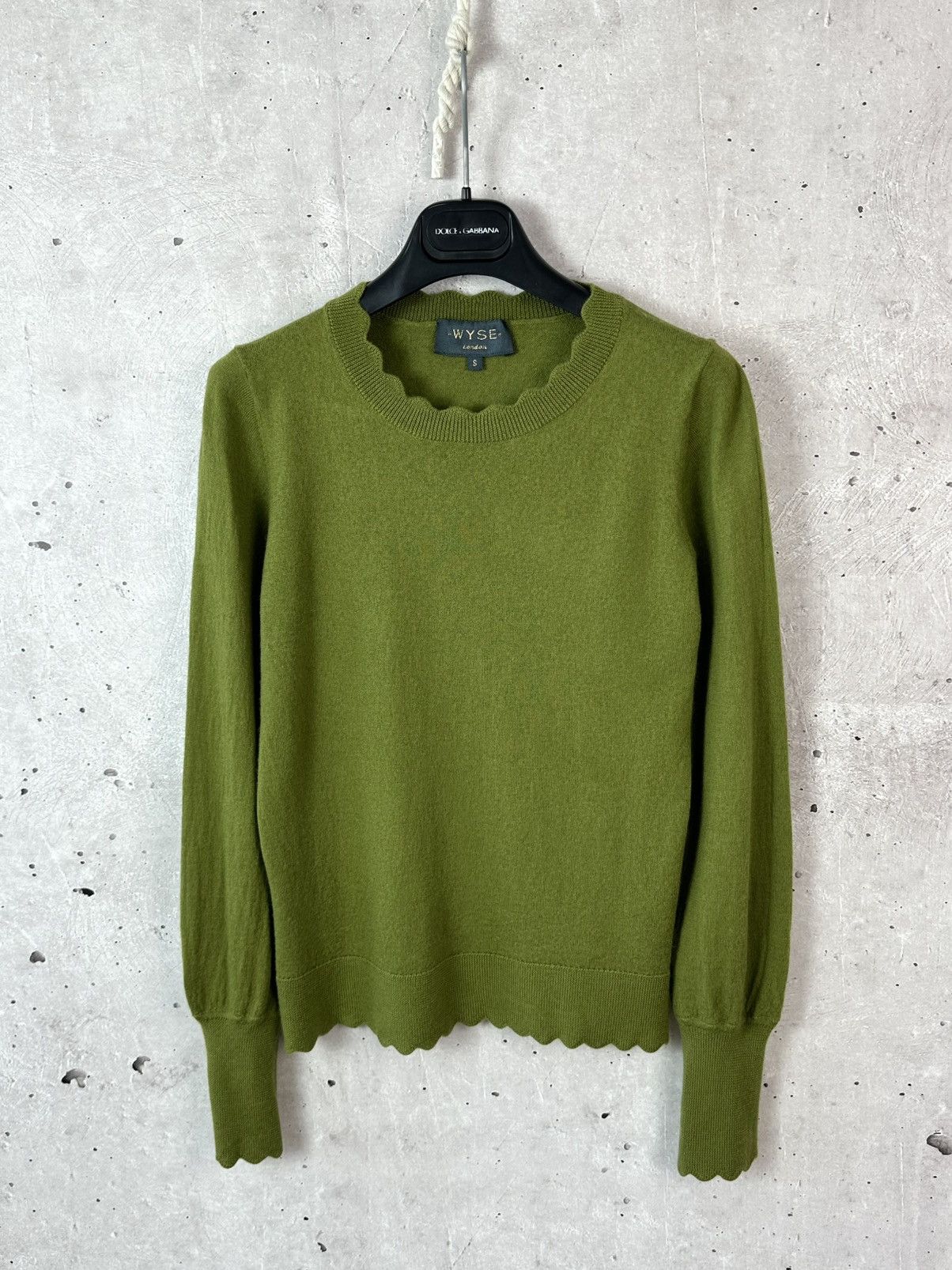 Other Wyse London Wool Green Knit Long Sleeve Women’s Sweater Size S / US 4 / IT 40 - 1 Thumbnail
