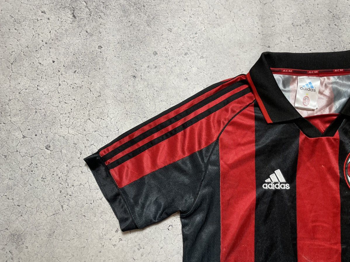 Adidas Vintage Retro Adidas FC Milan 1999 Football Jersey Size US S / EU 44-46 / 1 - 4 Thumbnail