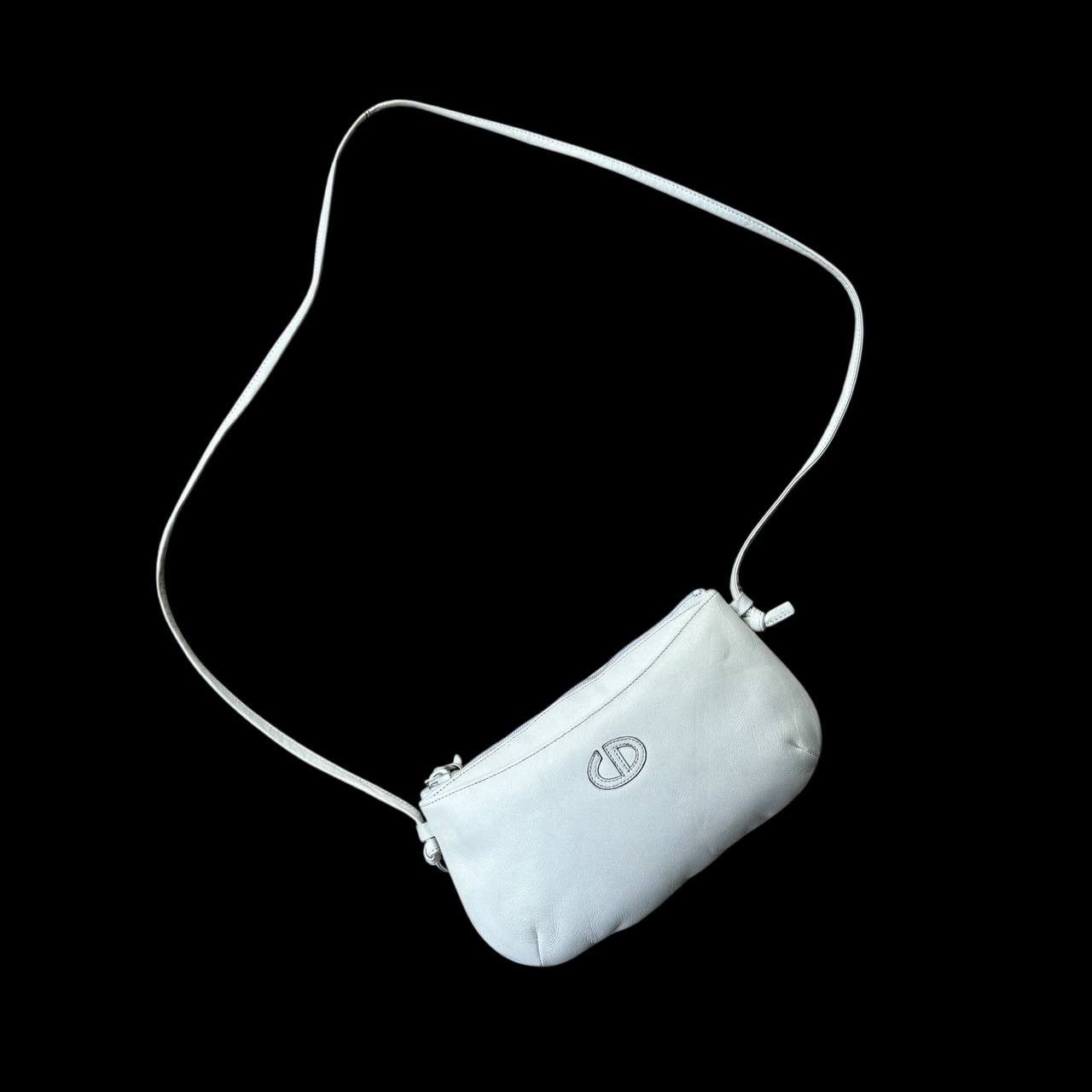 Christian Dior Monsieur Vintage Christian Dior CD Logo White Leather Crossbody Bag Size ONE SIZE - 1 Thumbnail