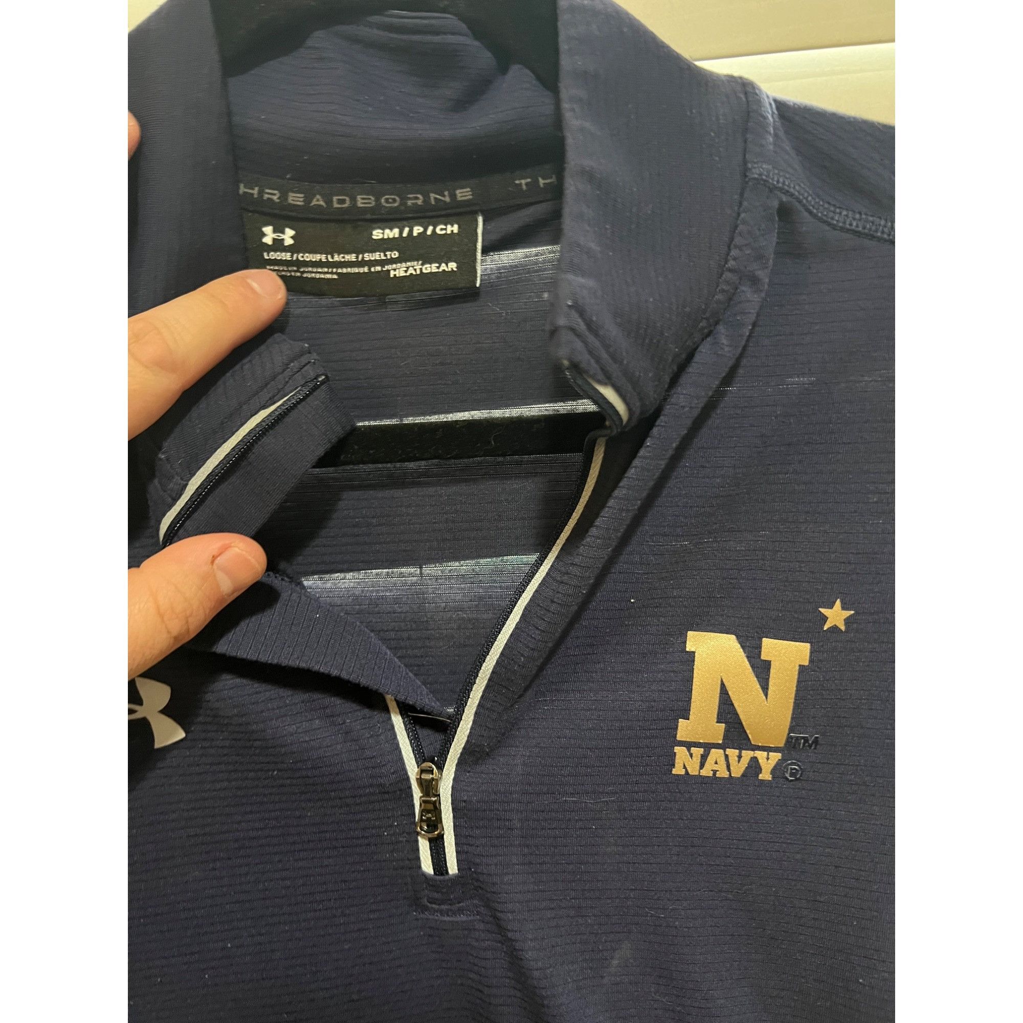 Under Armour Under Armour Navy Midshipmen 1/4 Zip Pullover - Size S Size US S / EU 44-46 / 1 - 2 Thumbnail