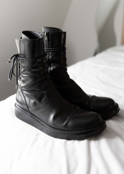 Ann demeulemeester hot sale corset boots