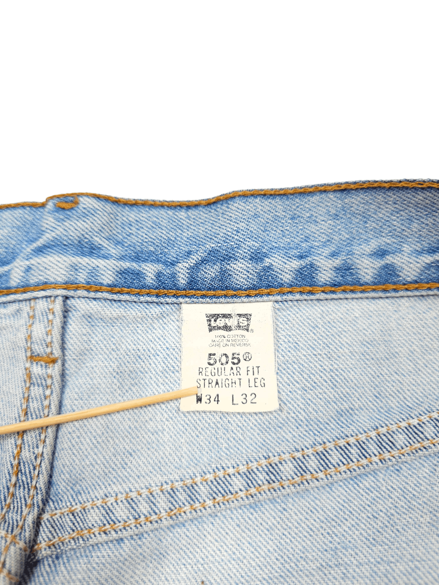 Japanese Brand × Levi's × Vintage 💎 34/32 Vintage Levi’s 505 Custom Patchwork Denim Jeans Size US 34 / EU 50 - 24 Thumbnail