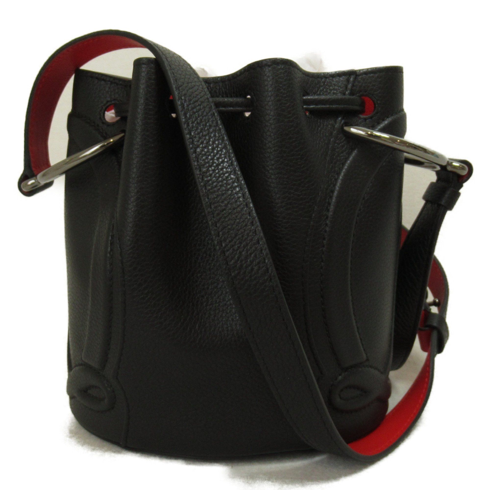 image of Christian Louboutin Shoulder Bag Black Calfskin (Cowhide) 3235080Cm53, Women's
