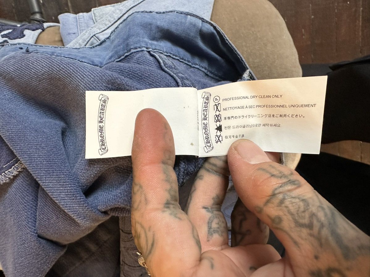 Chrome Hearts Chrome Hearts BEST WASH 100 CROSS FLOOD CROSS JEANS 31 32 Size US 31 - 15 Thumbnail