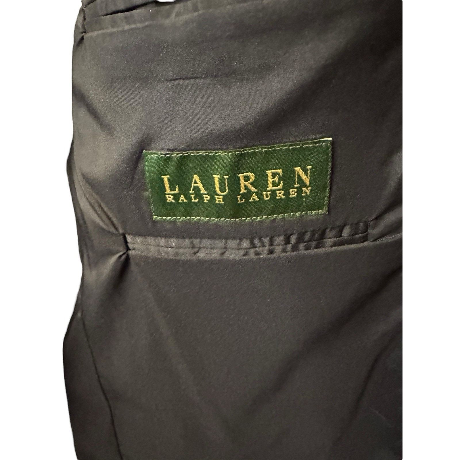 Lauren Ralph Lauren Ralph Lauren 44L Wool Navy Blue Two Button Sport Coat Blazer Size 44L - 9 Thumbnail