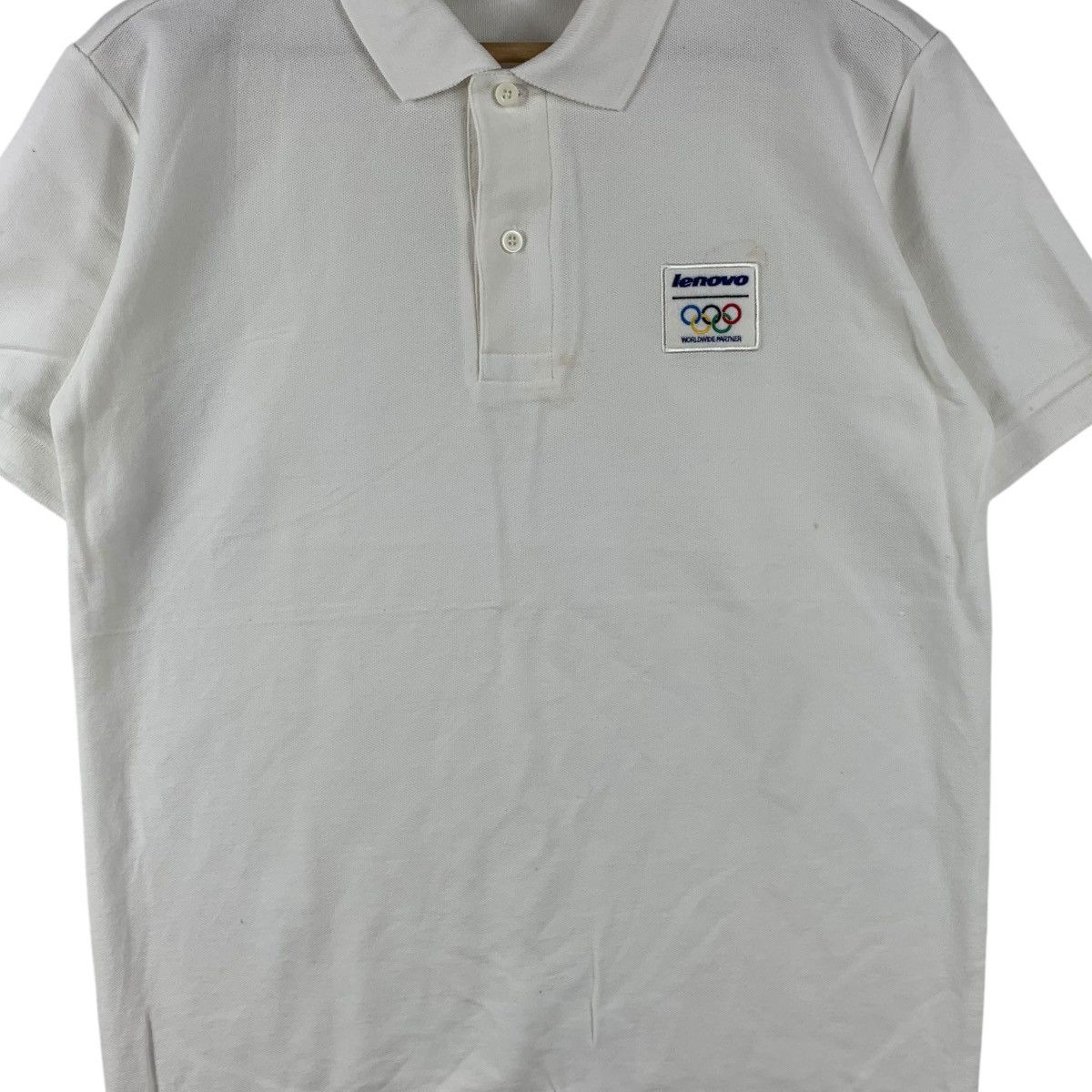 Vintage LENOVO OLYMPIC BEIJING 2008 Digital Sponsor Polo Tee Shirt Size US M / EU 48-50 / 2 - 3 Thumbnail