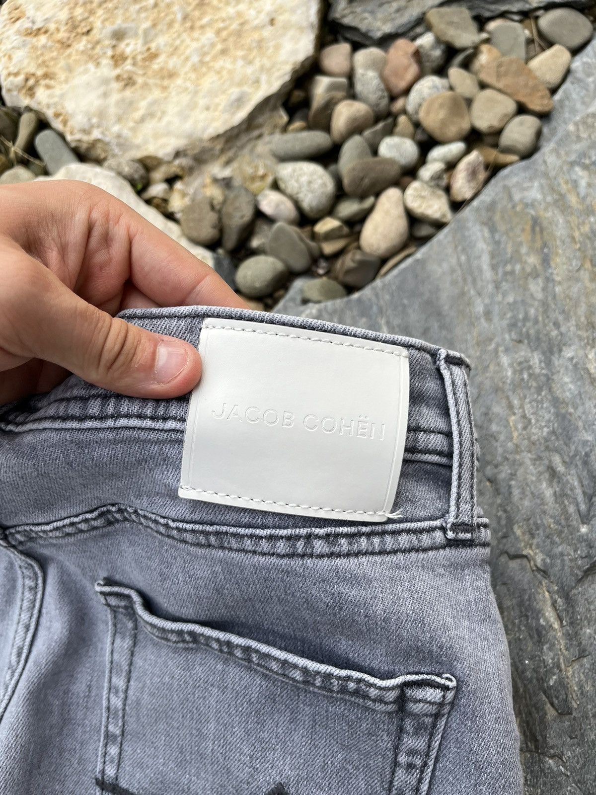 Jacob Cohen Jacob Cohën light grey handmade jeans denim pants trousers Size US 31 - 16 Thumbnail