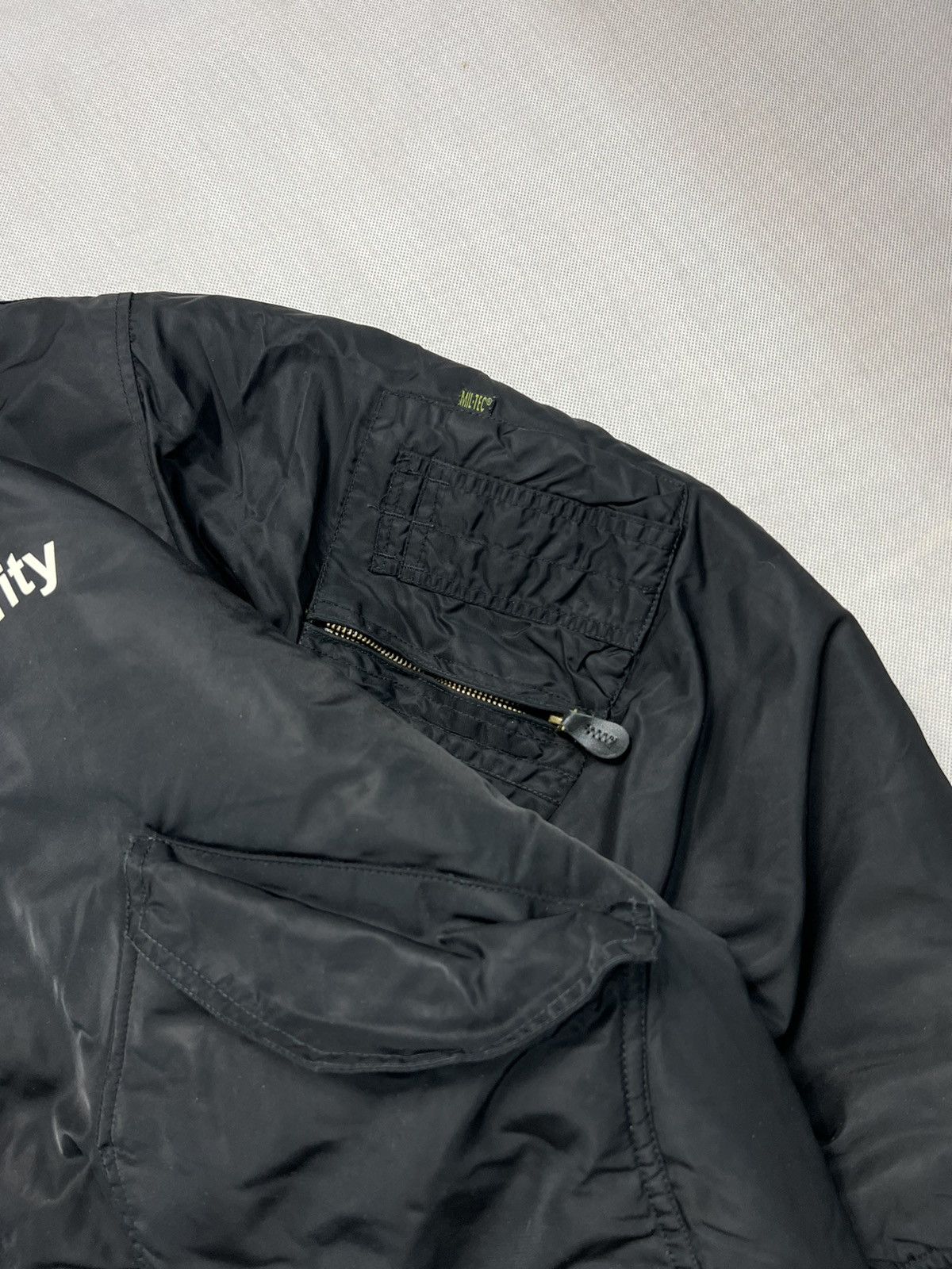 Vintage Bomber Jacket MA 1 Security vintage 90’s fly’ers boxy fit Size US XXL / EU 58 / 5 - 4 Thumbnail