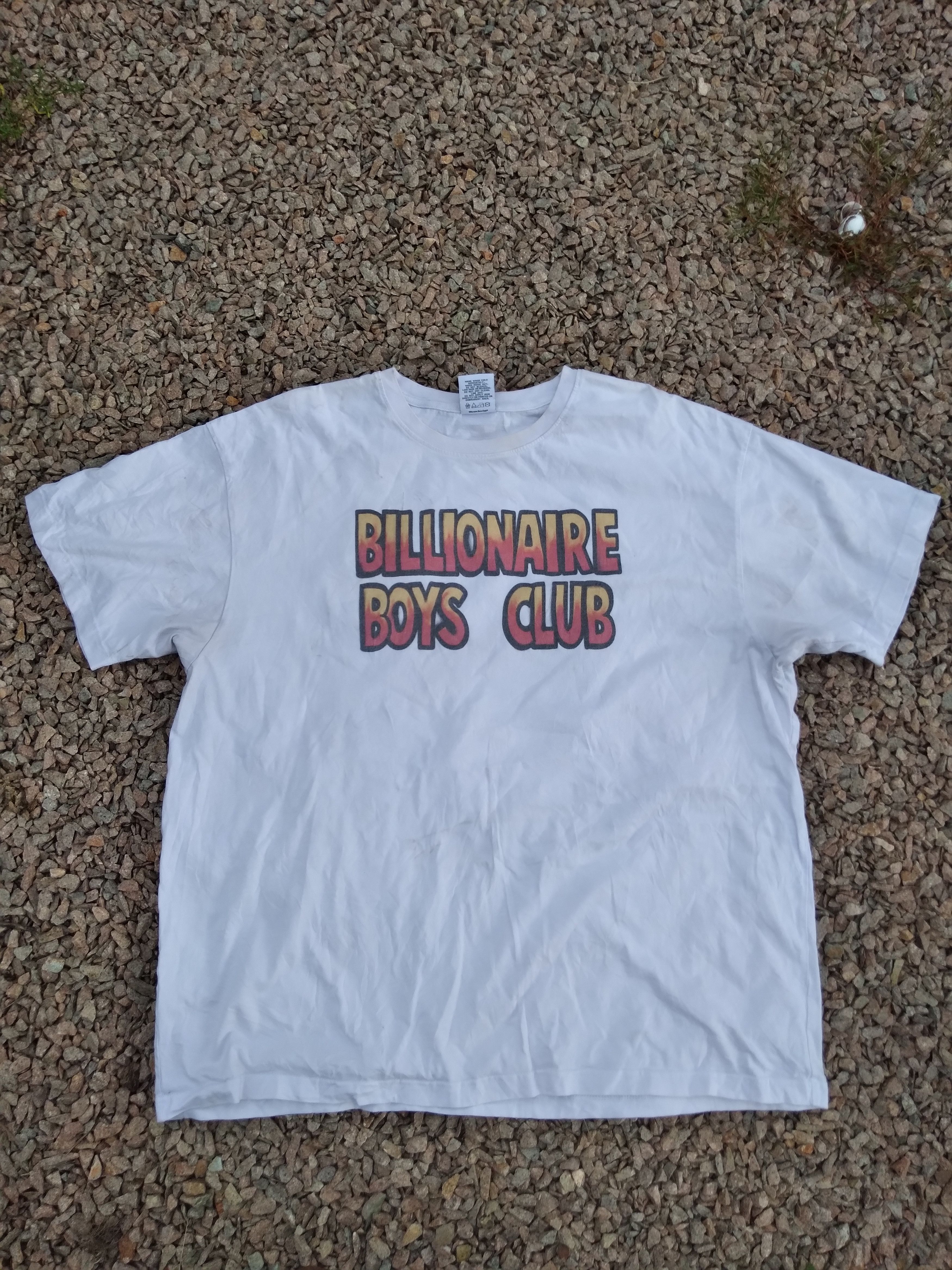 Billionaire Boys Club BILLIONAIRE BOYS CLUB PHARREL SPELLOUT OVERSIZED WHITE TEE Size US XXL / EU 58 / 5 - 1 Thumbnail