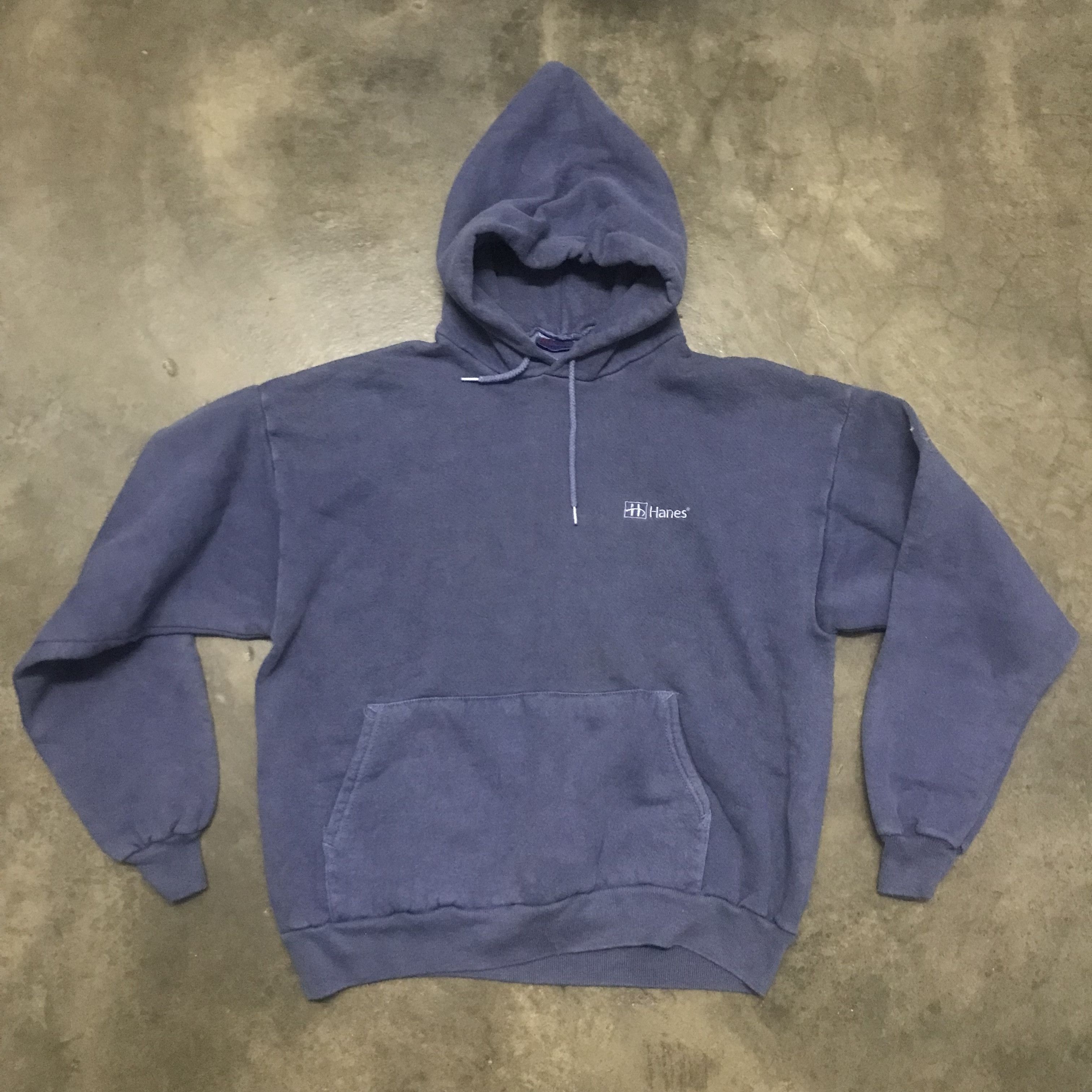 Hanes Vintage Y2K Hanes Hoodie Size US XL / EU 56 / 4 - 1 Thumbnail